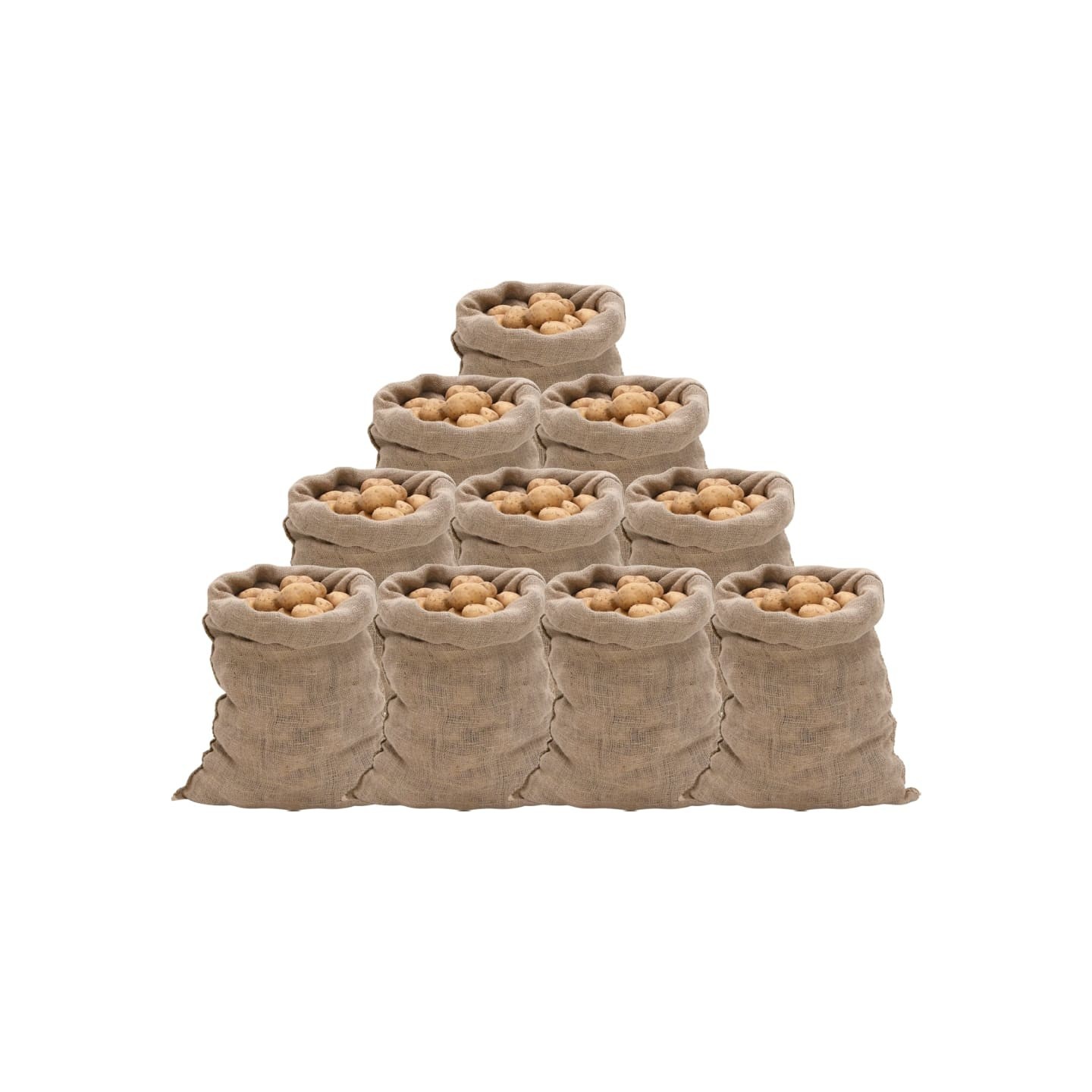 Sacs en jute 10 pcs 60x105 cm 100 % jute 220 g/m²
