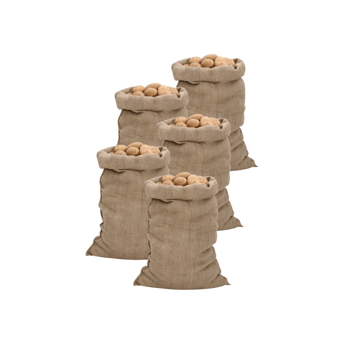 Sacs en jute 5 pcs 60x105 cm 100 % jute 340 g/m²