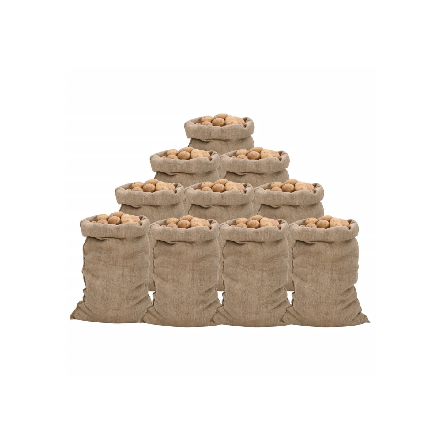 Sacs en jute 10 pcs 60x105 cm 100 % jute 340 g/m²