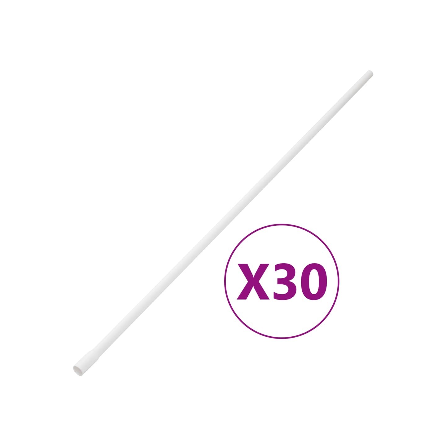 Goulottes de câble avec pinces Ø16 mm 30 m PVC