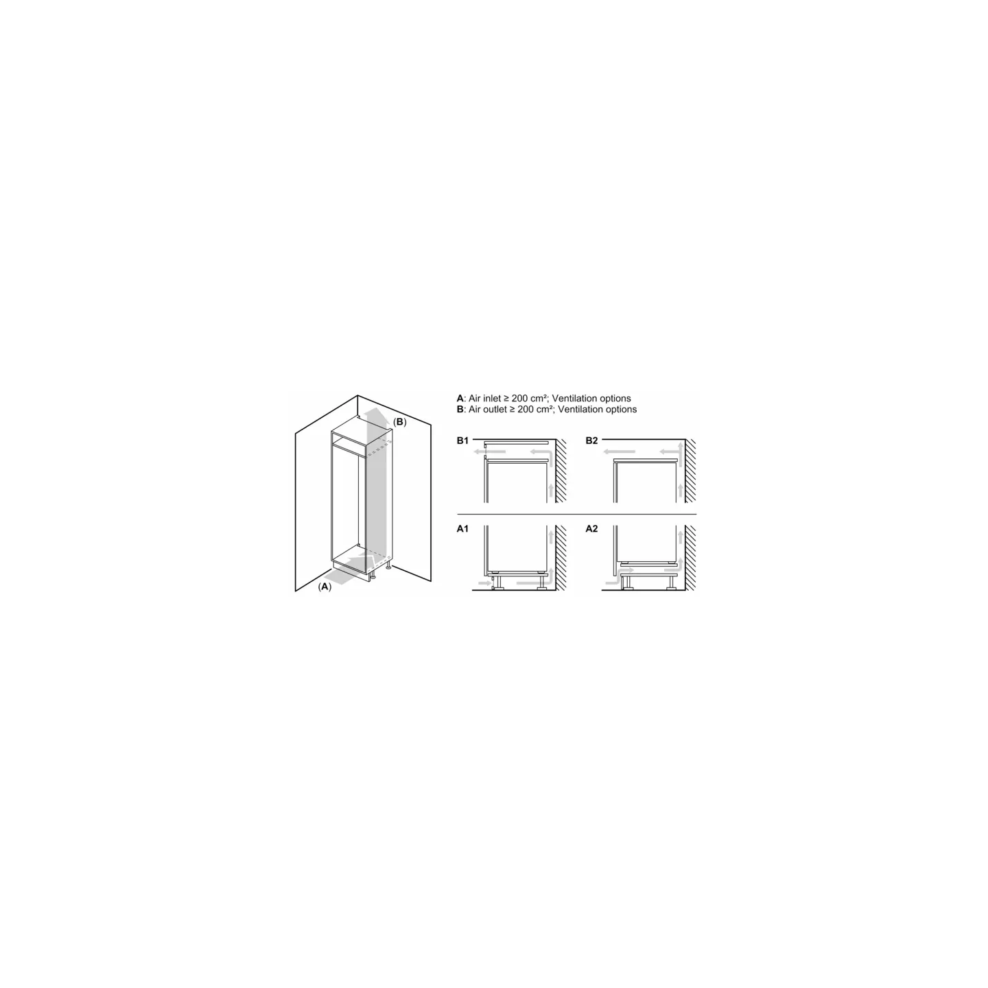 Réfrigérateur encastrable Bosch Série 2 KIR81NSE0 310 L | Nimestore