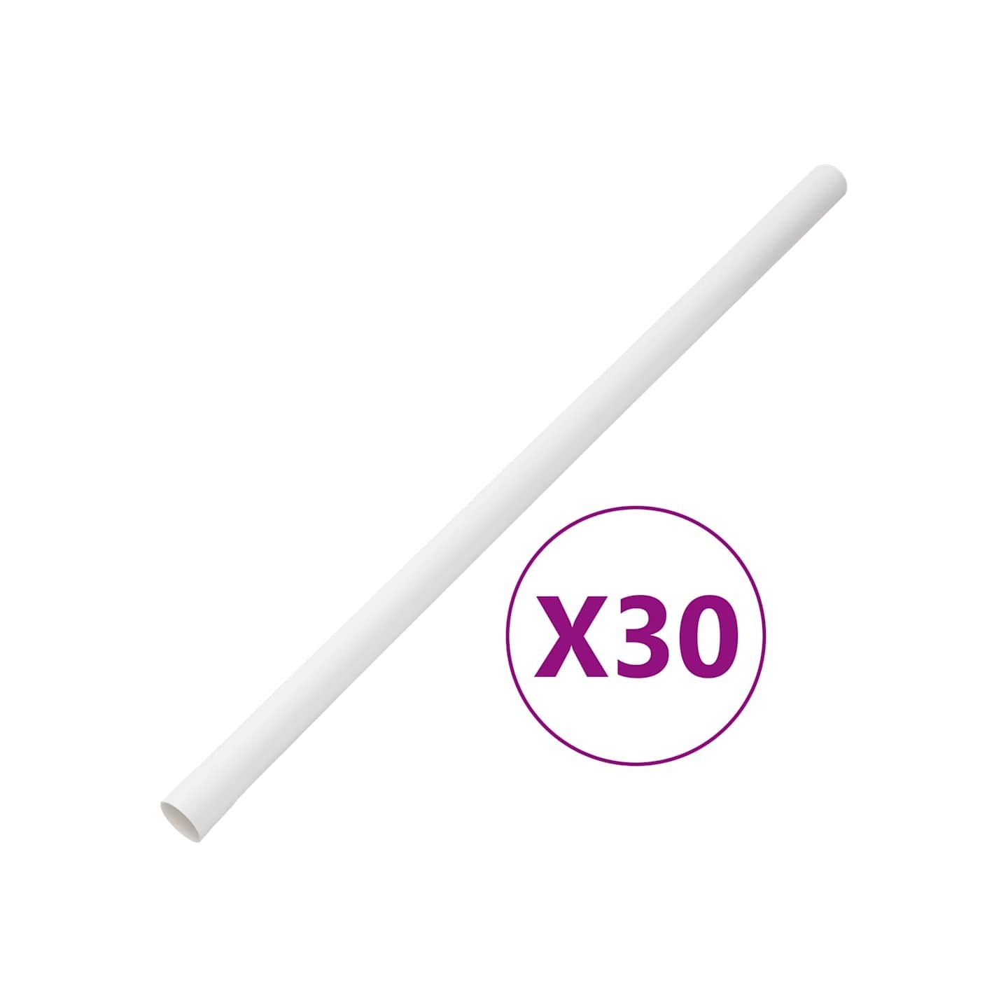 Goulottes de câble avec pinces Ø32 mm 30 m PVC