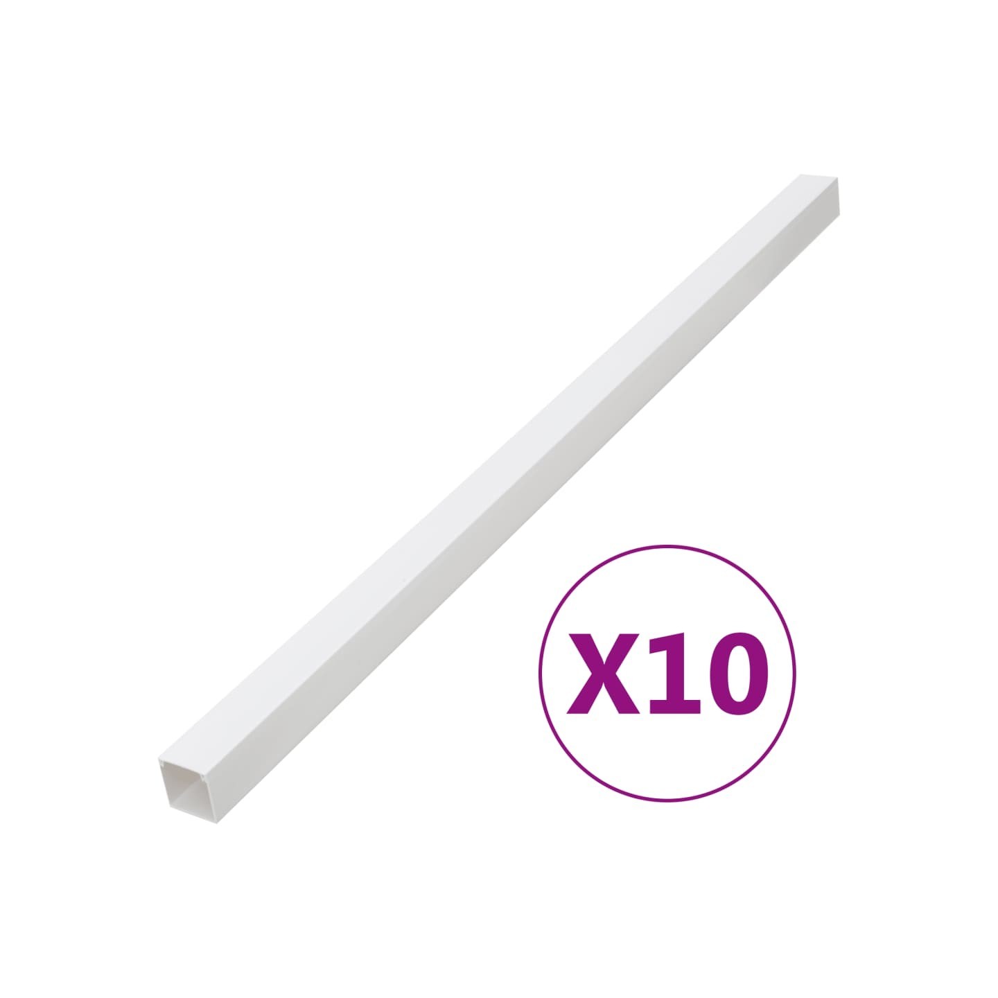 Goulotte de câble 40x25 mm 10 m PVC