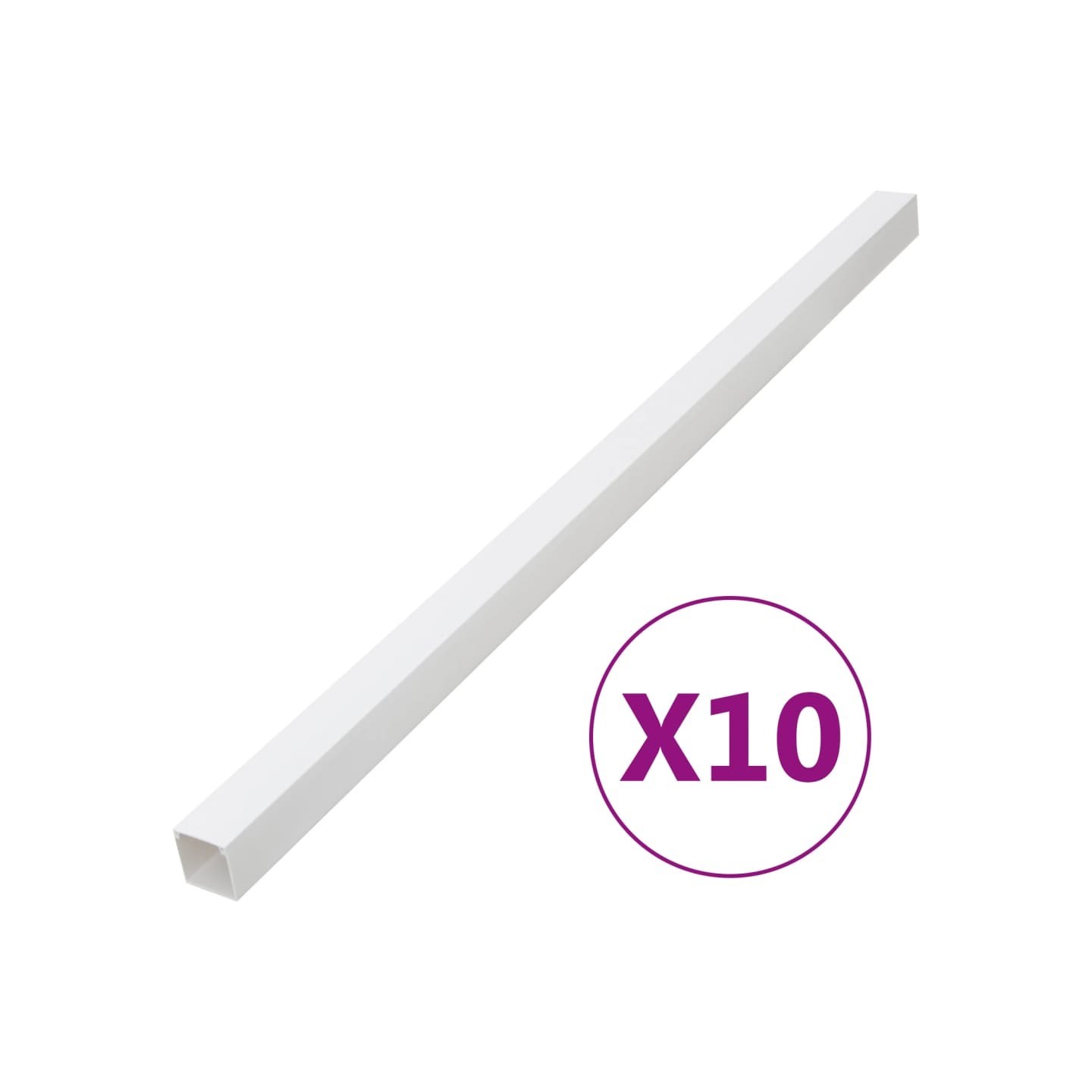 Goulotte de câble 40x40 mm 10 m PVC