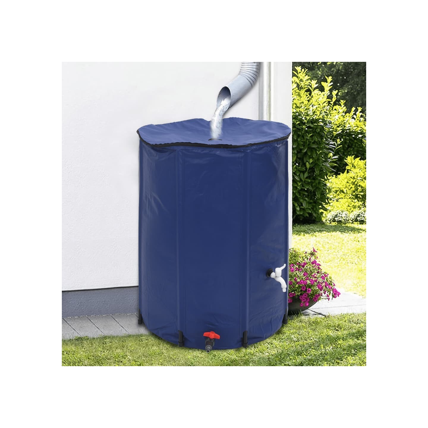 Réservoir d'eau avec robinet pliable 750 L PVC