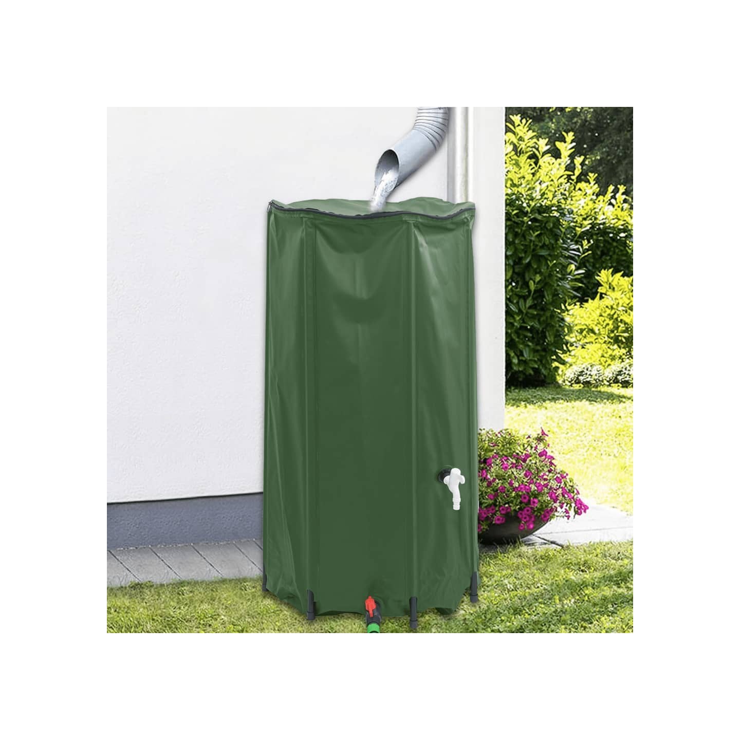 Réservoir d'eau avec robinet pliable 100 L PVC