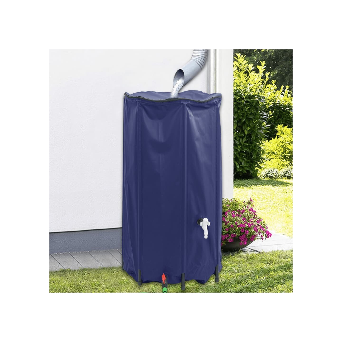Réservoir d'eau avec robinet pliable 380 L PVC