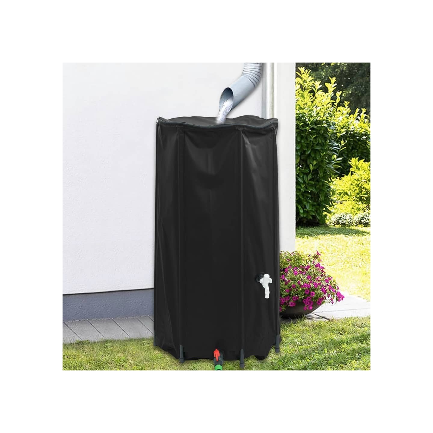 Réservoir d'eau avec robinet pliable 100 L PVC