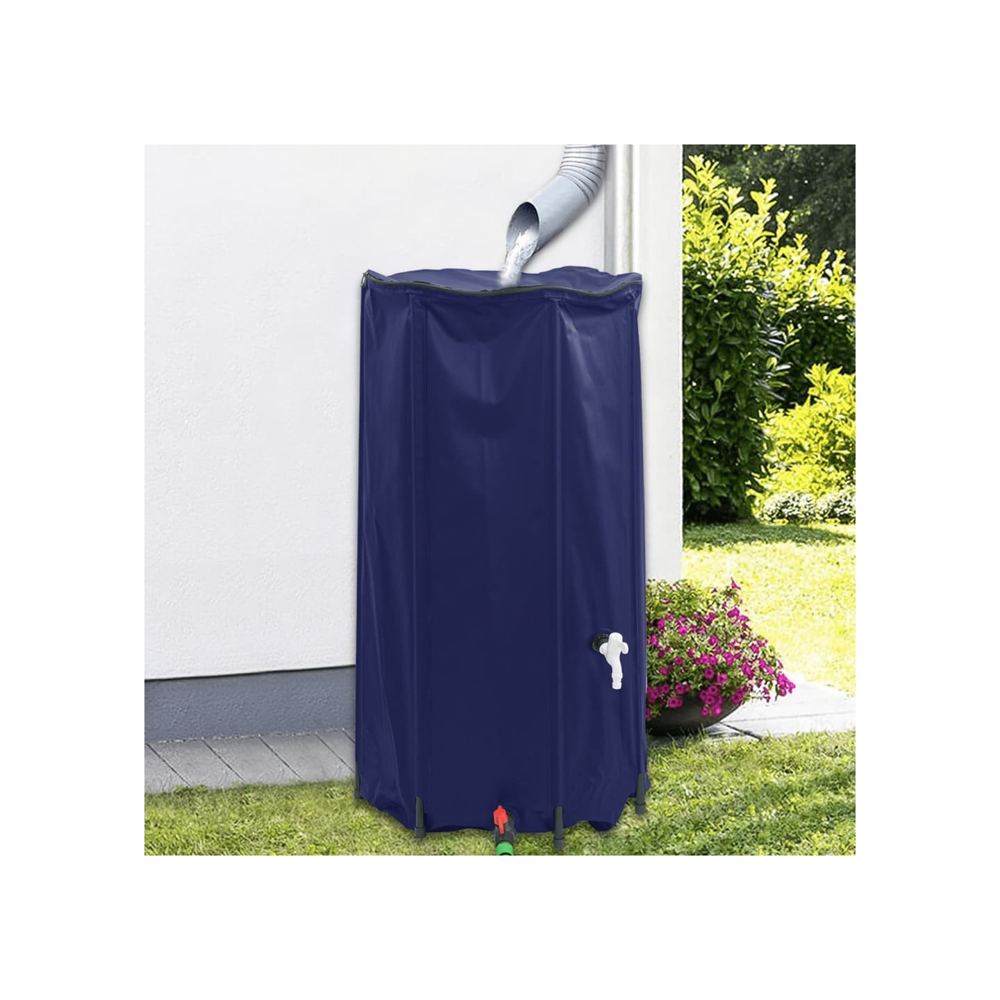 Réservoir d'eau avec robinet pliable 100 L PVC