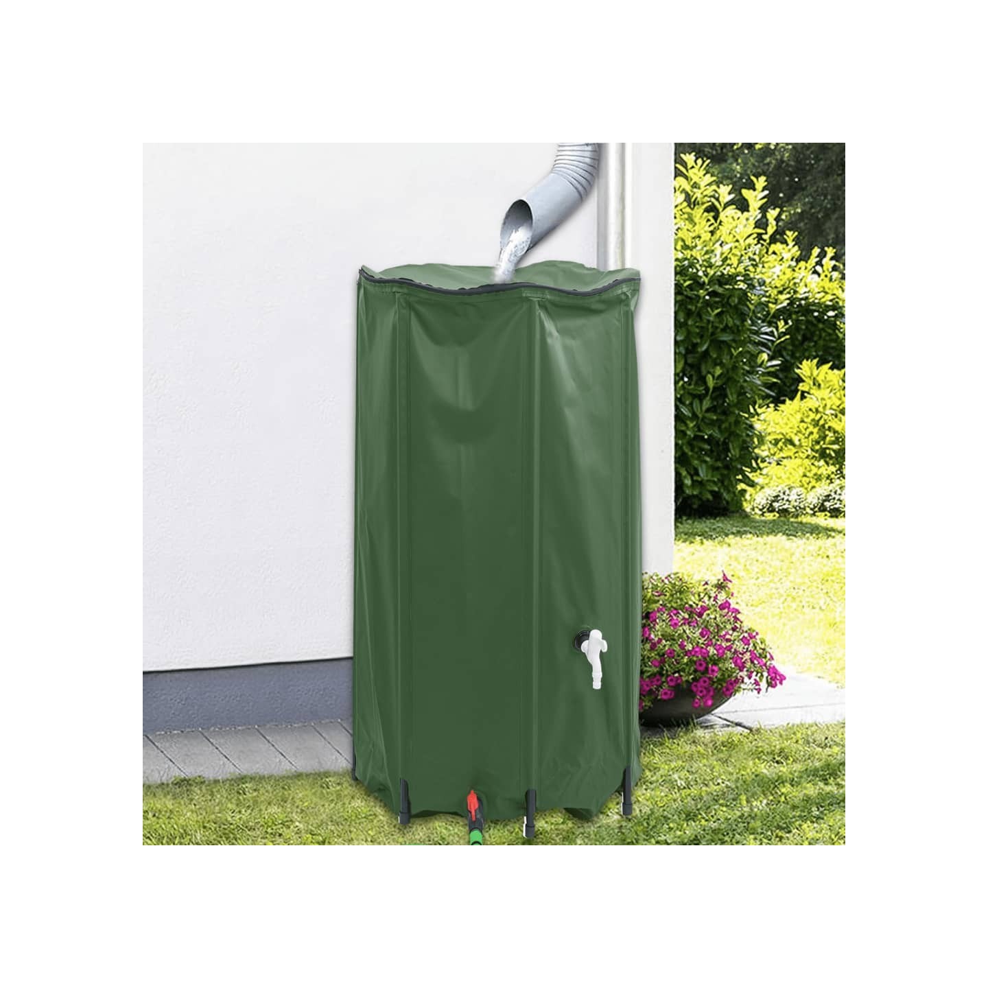 Réservoir d'eau avec robinet pliable 380 L PVC