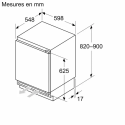 Réfrigérateur encastrable Bosch KUR21VFE0 134 L sous-plan | Nimestore