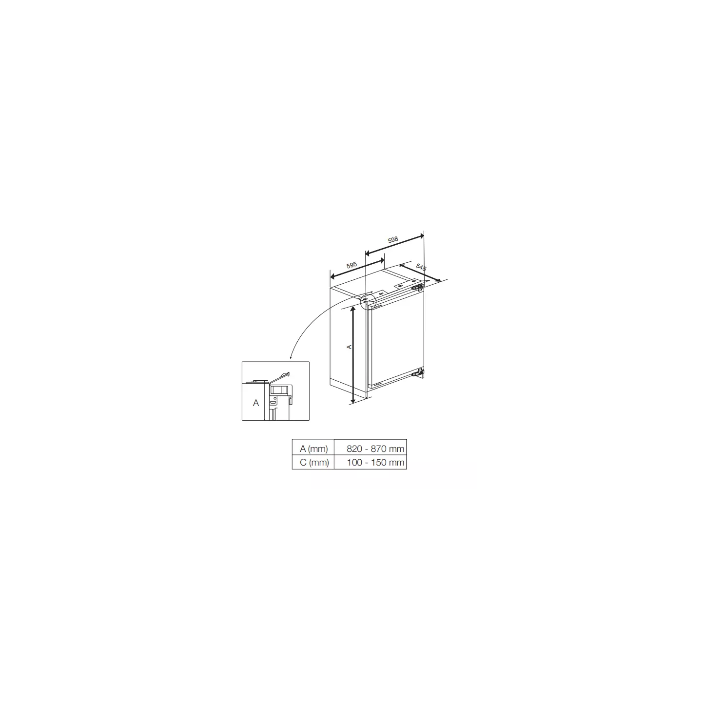 Congélateur encastrable Beko BU1204N 94 L 4 étoiles | Nimestore