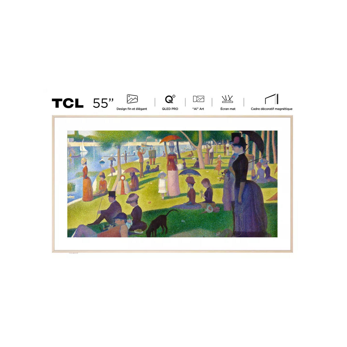 TV QLED TCL NXTFrame 55A300W 55" 4K Google TV | Nimestore