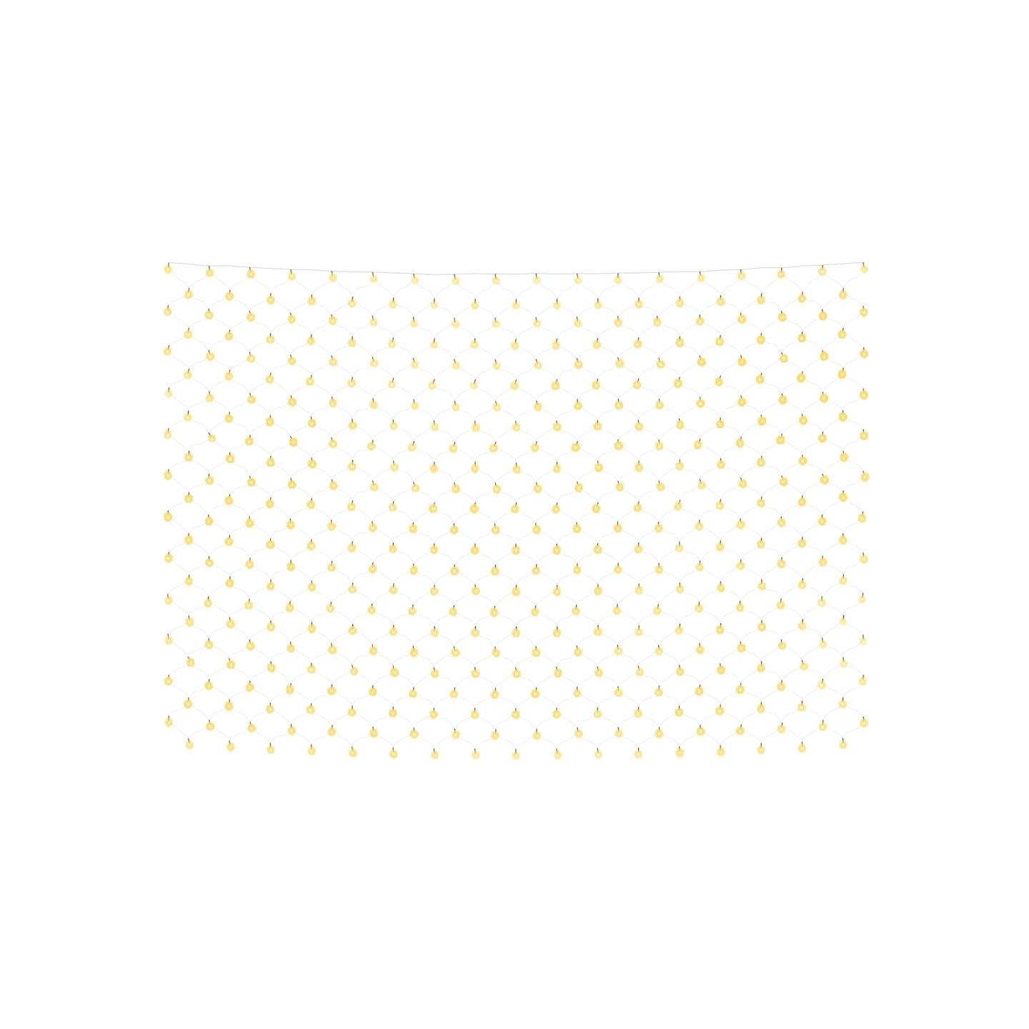 Filet lumineux blanc chaud de Noël 3x2 m 204 LED Int/extérieur
