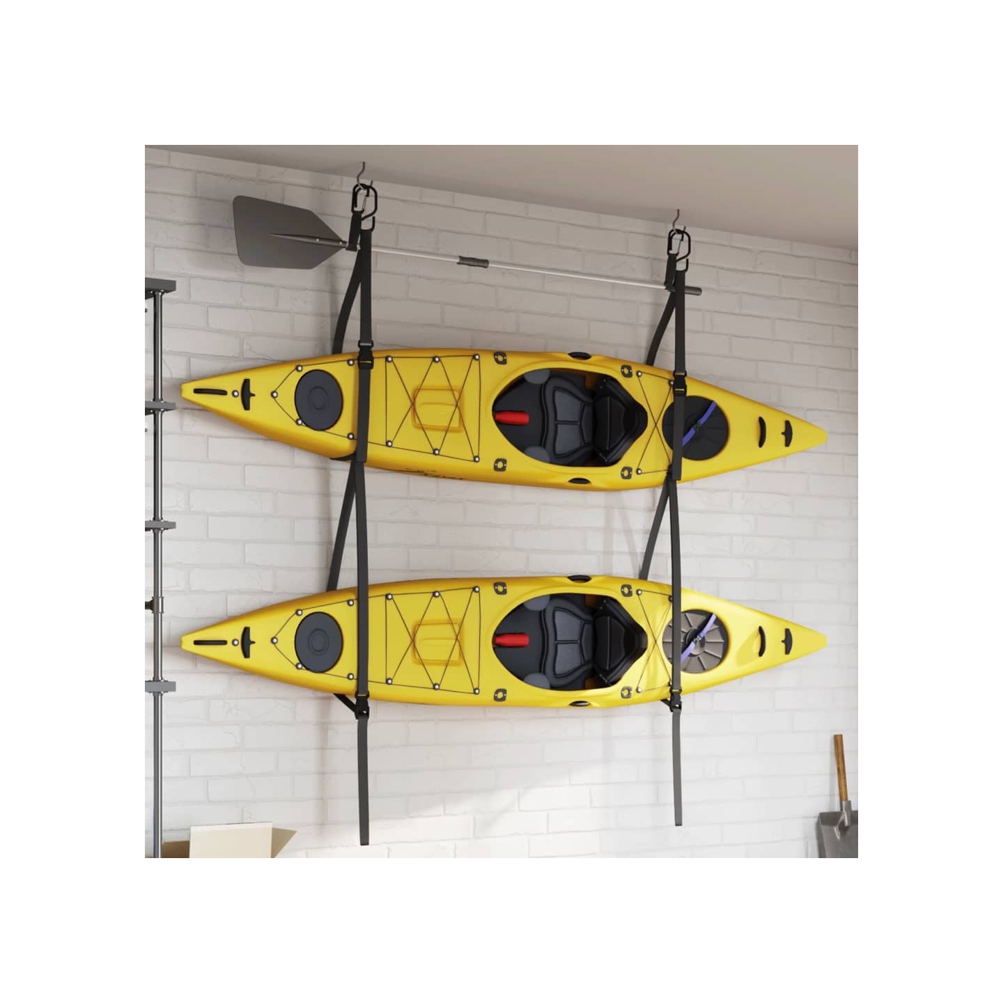 Sangles de rangement doubles kayak avec clips de pagaie 50 kg