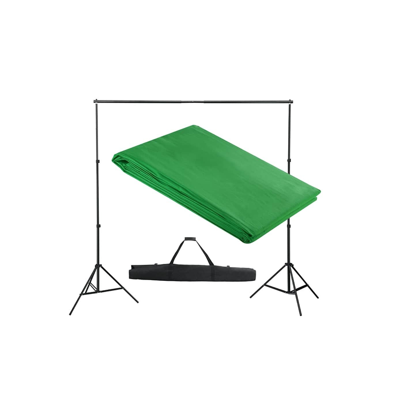 Système de support de toile de fond 300 x 300 cm Vert