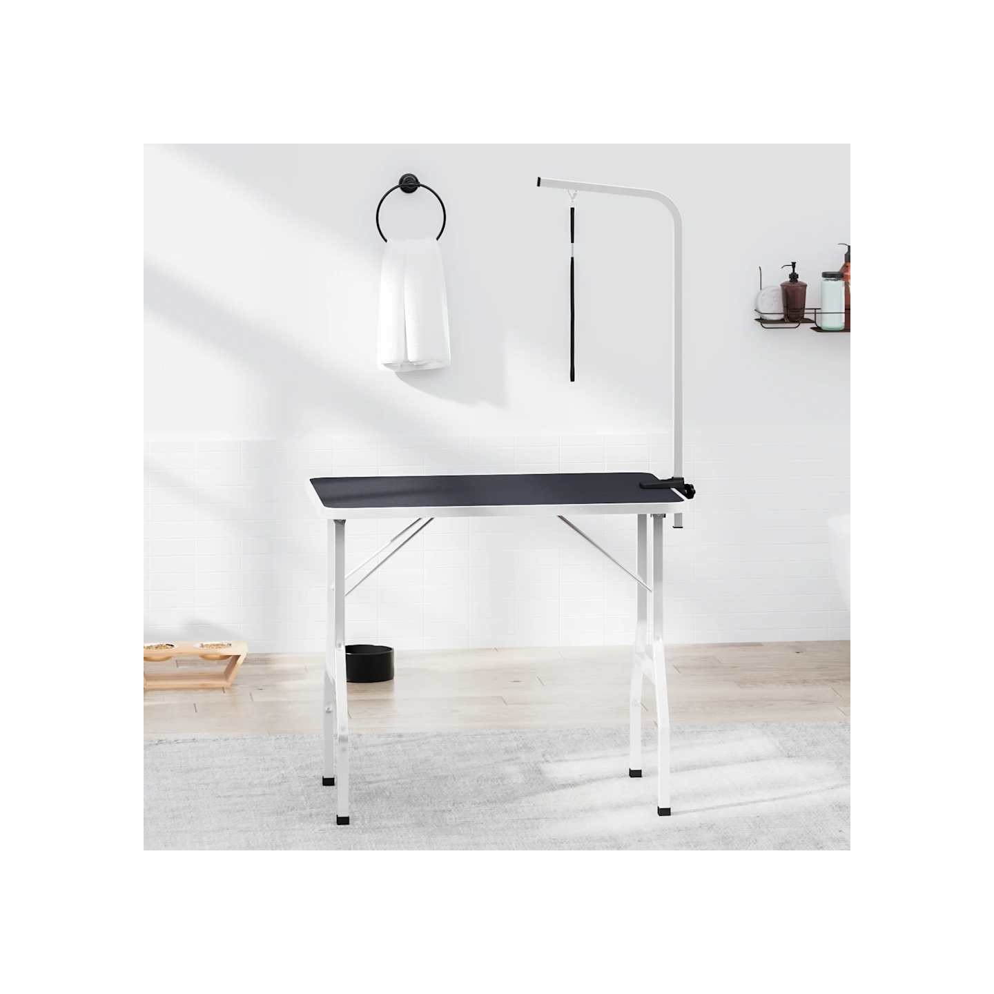 Table de Toilettage Ajustable pour Chiens Chats 1 Potence