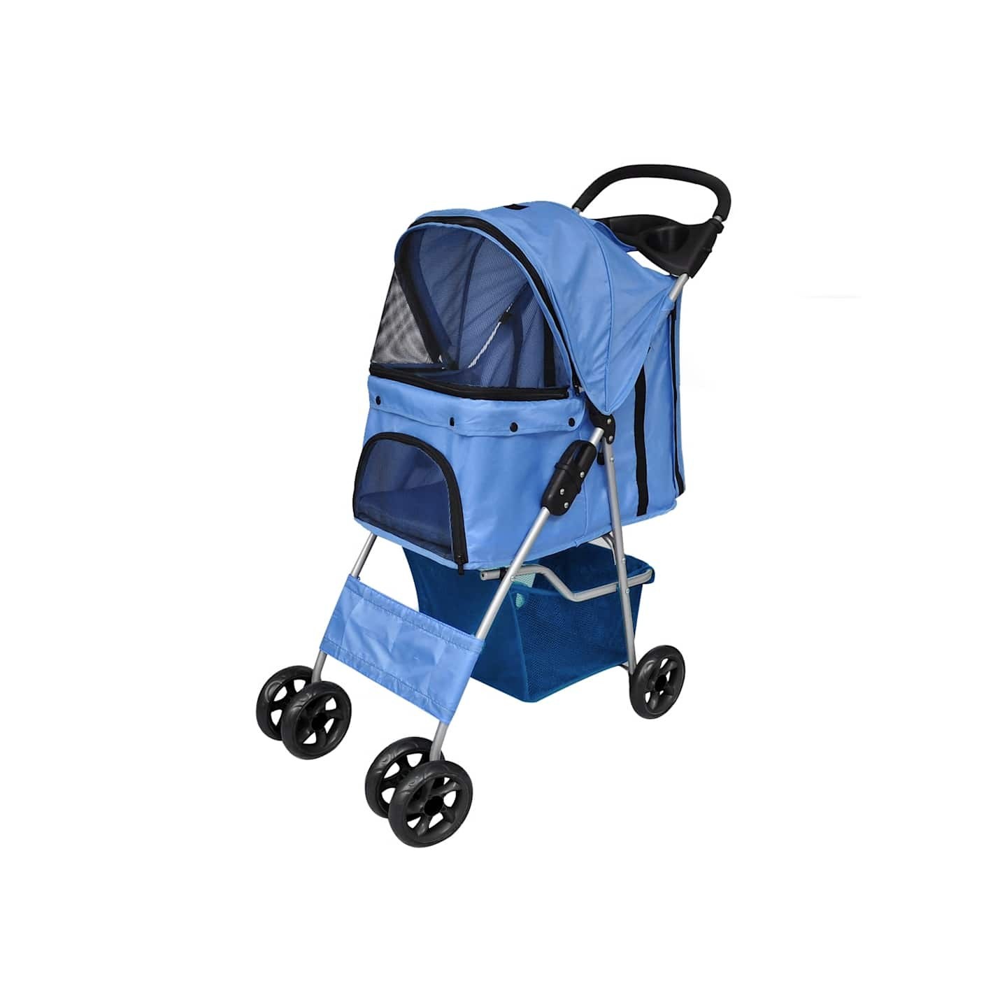 Poussette pour chiens Bleu