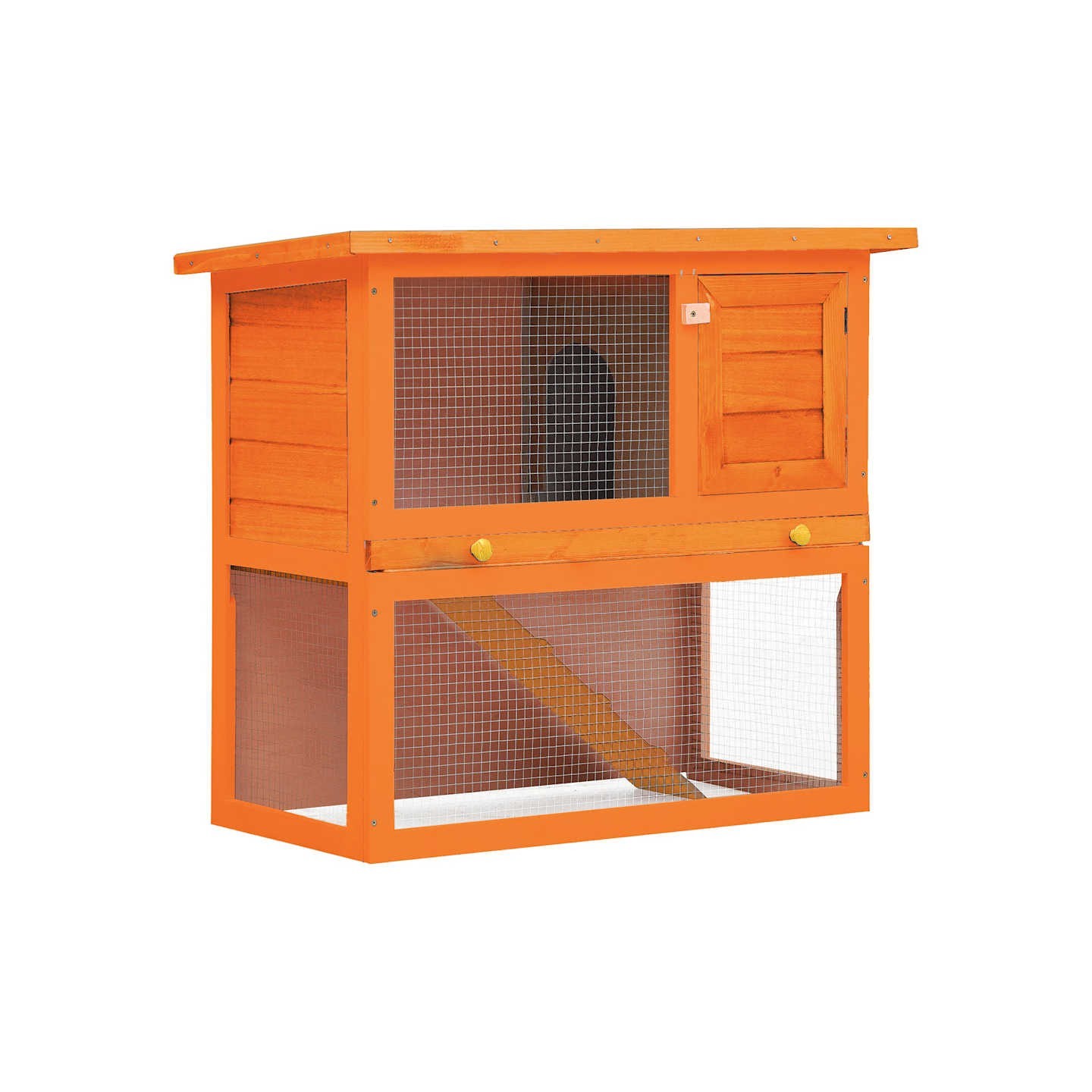Clapier d'extérieur Enclos pour petits animaux 1 porte Bois