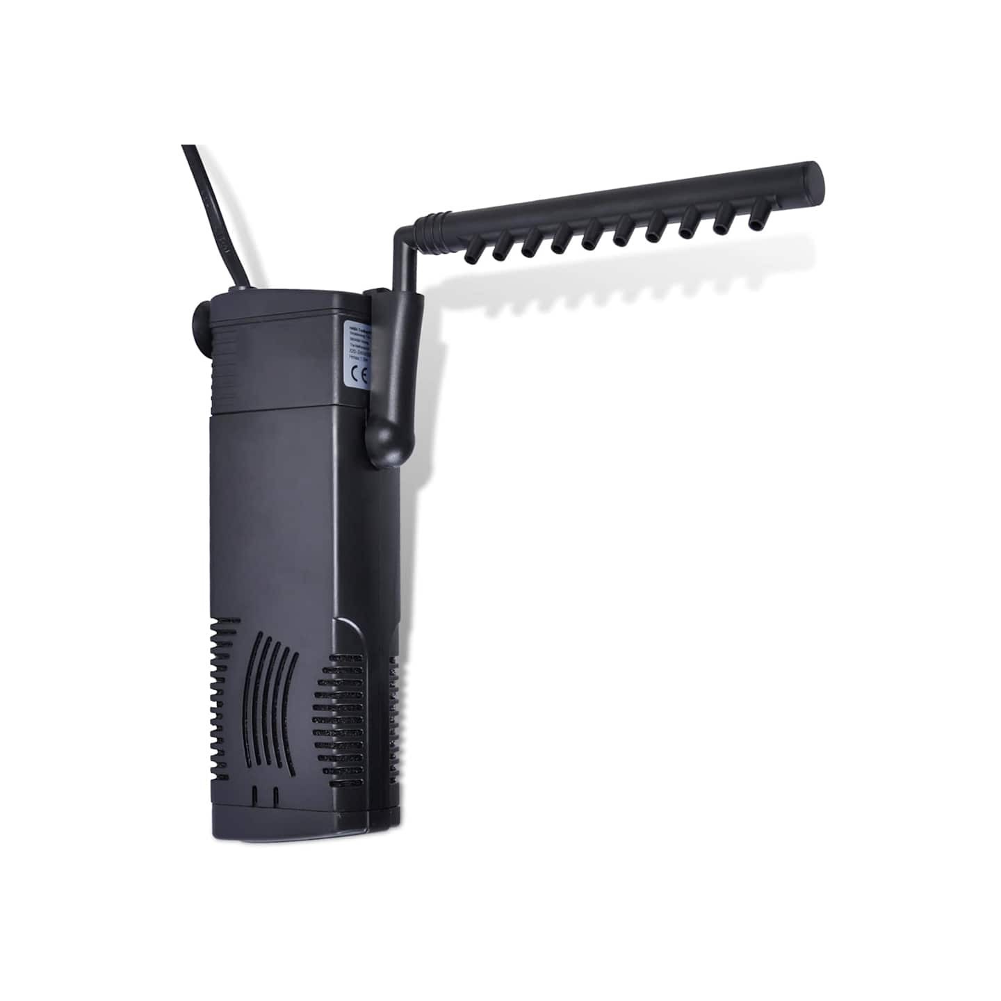 Pompe de filtration d'aquarium avec charbon actif 600 l/h