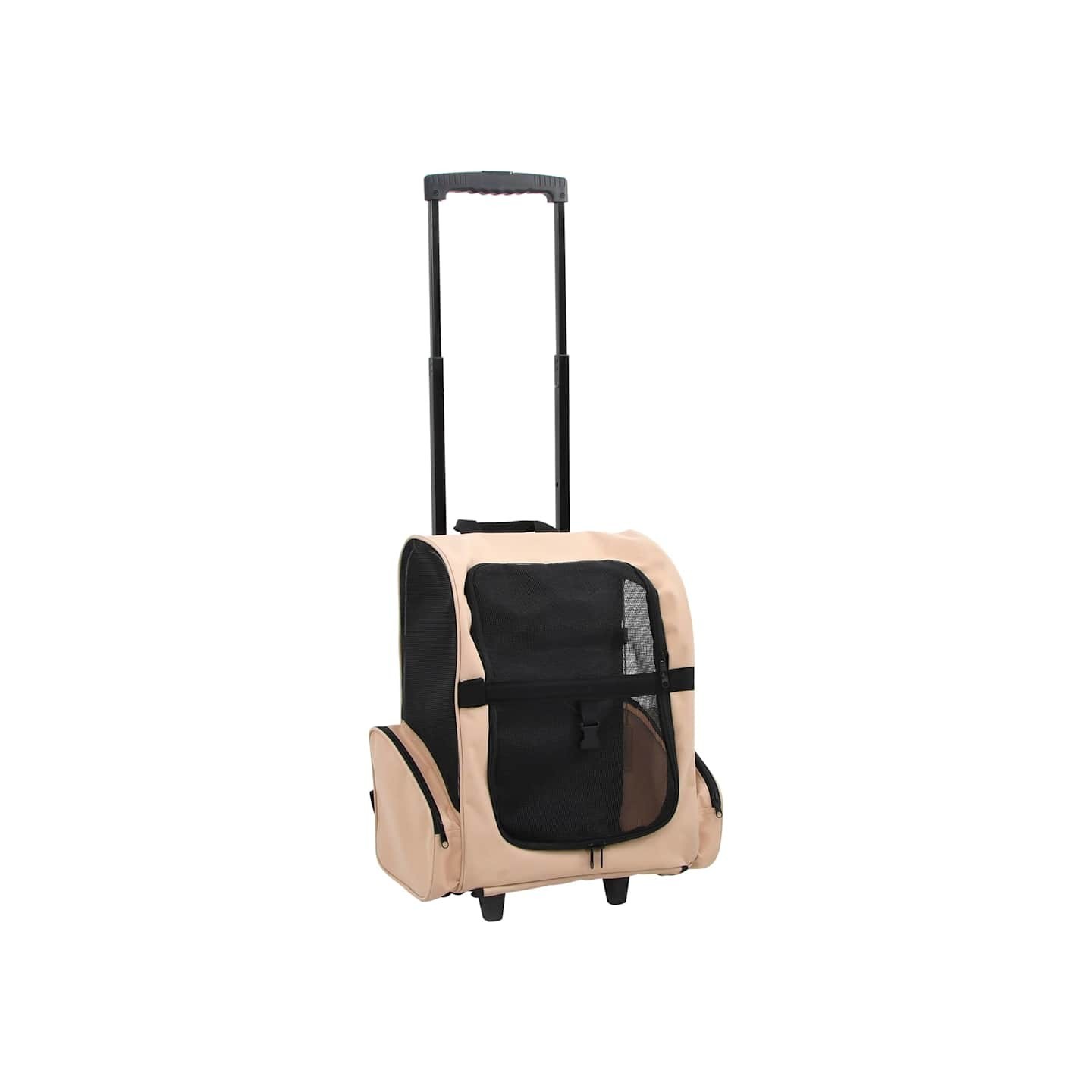 Chariot polyvalent pliable pour animaux de compagnie sable