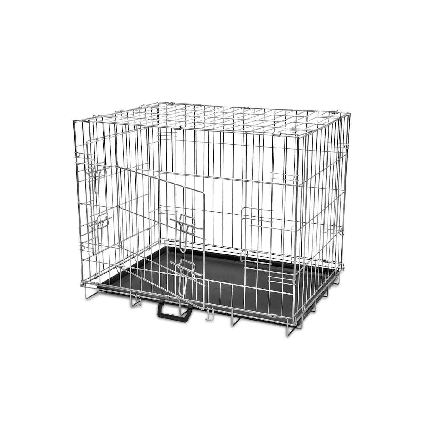 Cage métallique et pliable pour chiens L