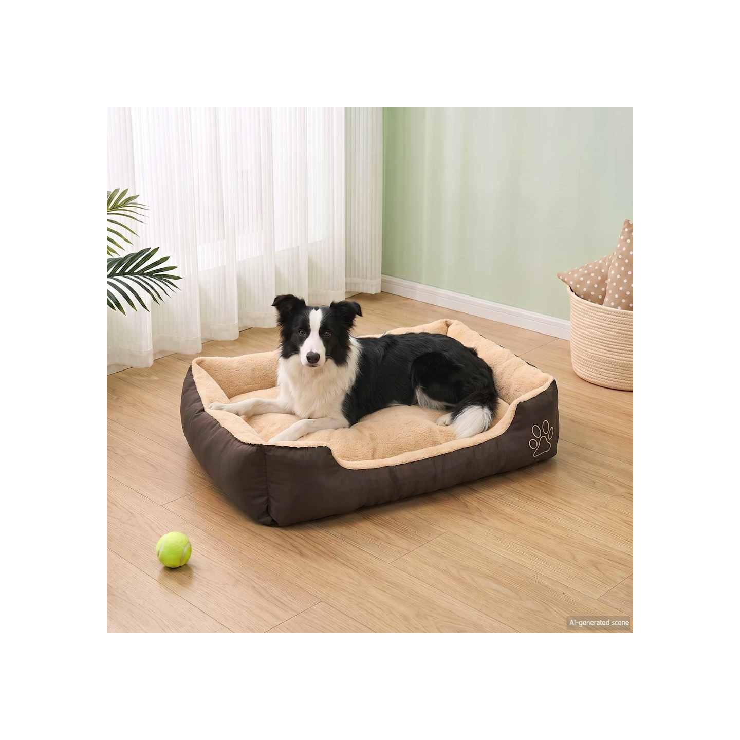 Lit pour chiens avec coussin rembourré Taille XL