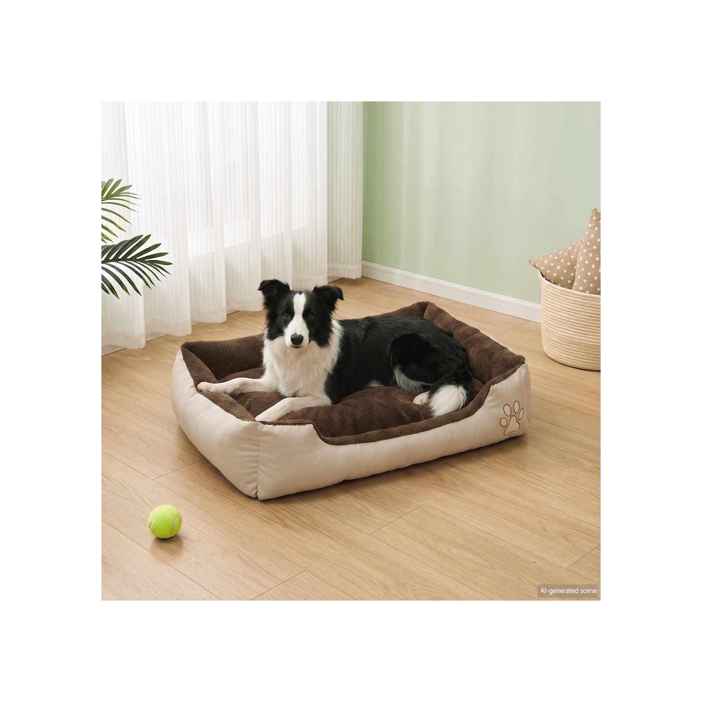 Lit chaud pour chiens avec coussin rembourré Taille XL