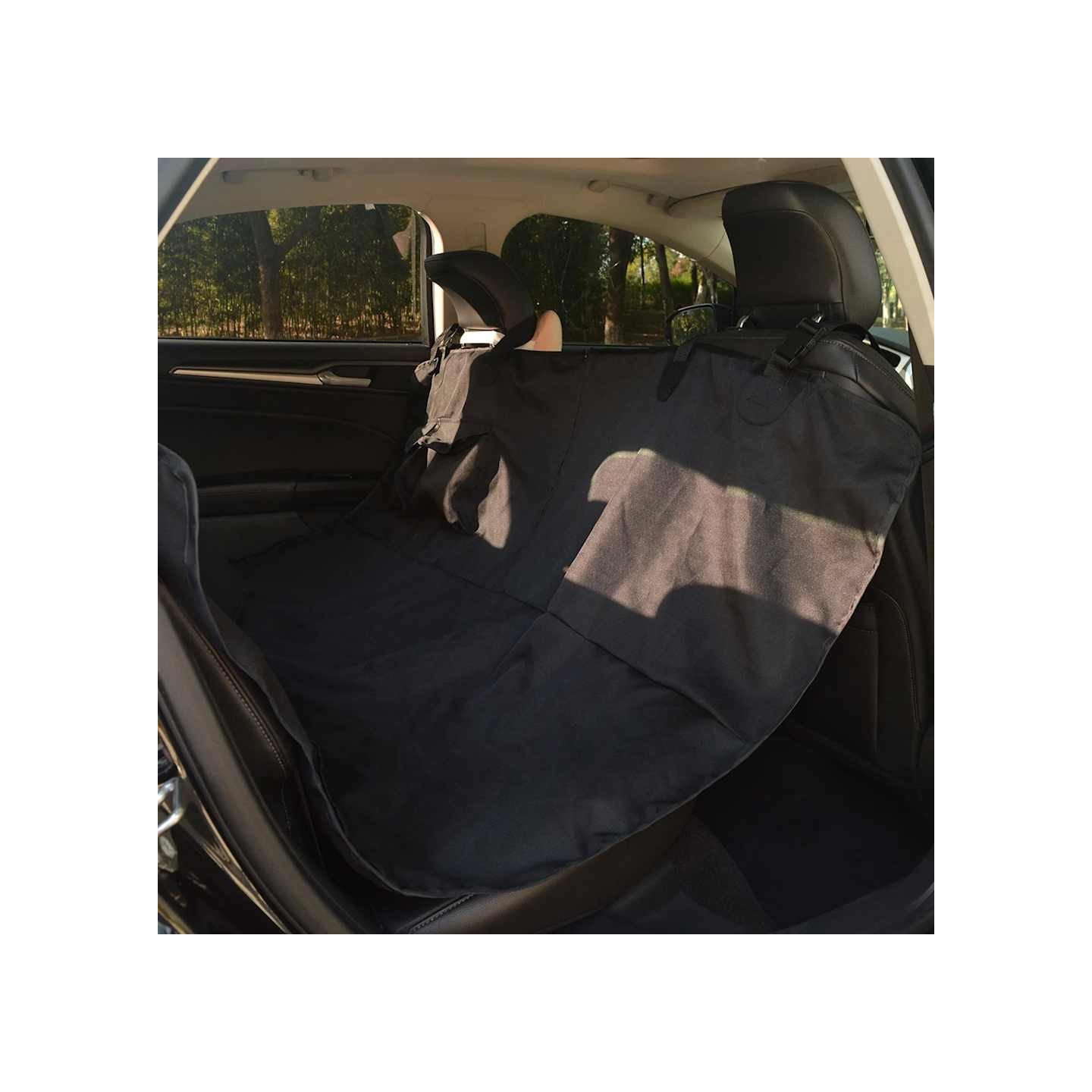 Housse de siège auto pour animaux 148 x 142 cm Noir