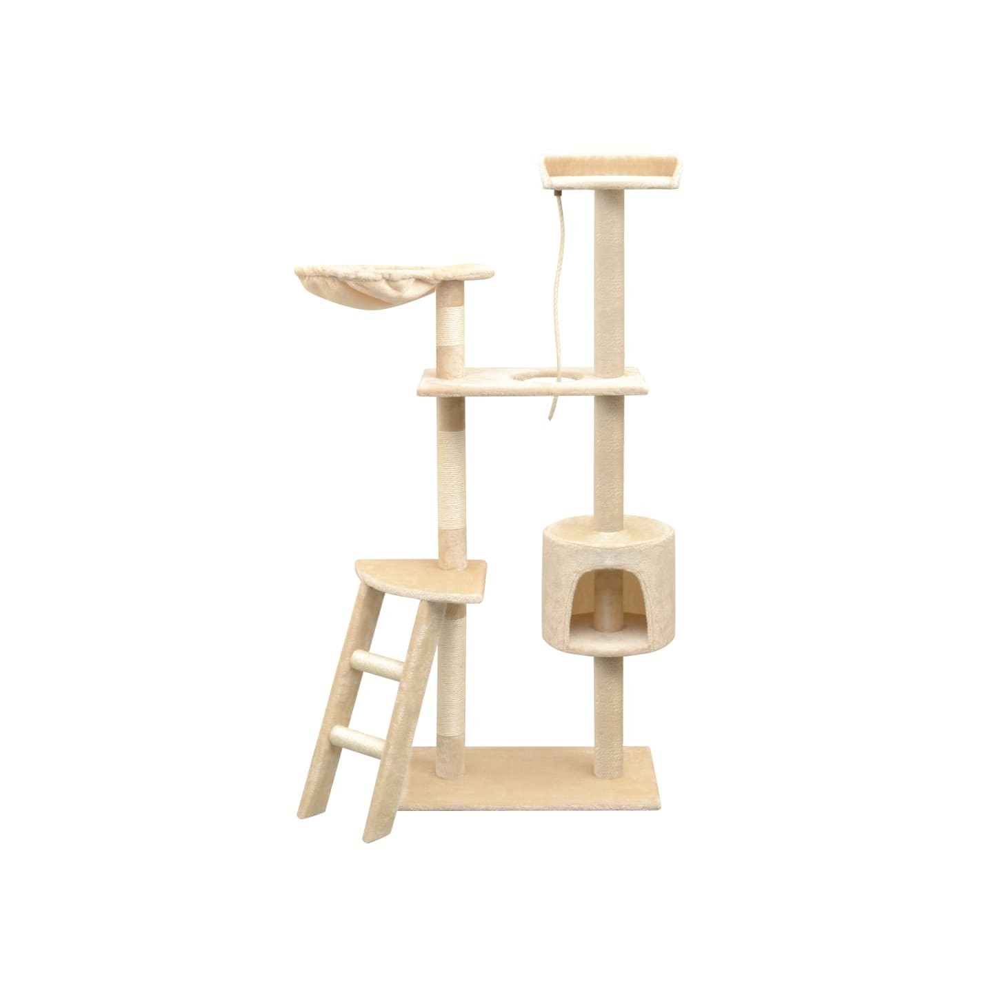 Arbre à chat avec griffoirs en sisal 150 cm Beige