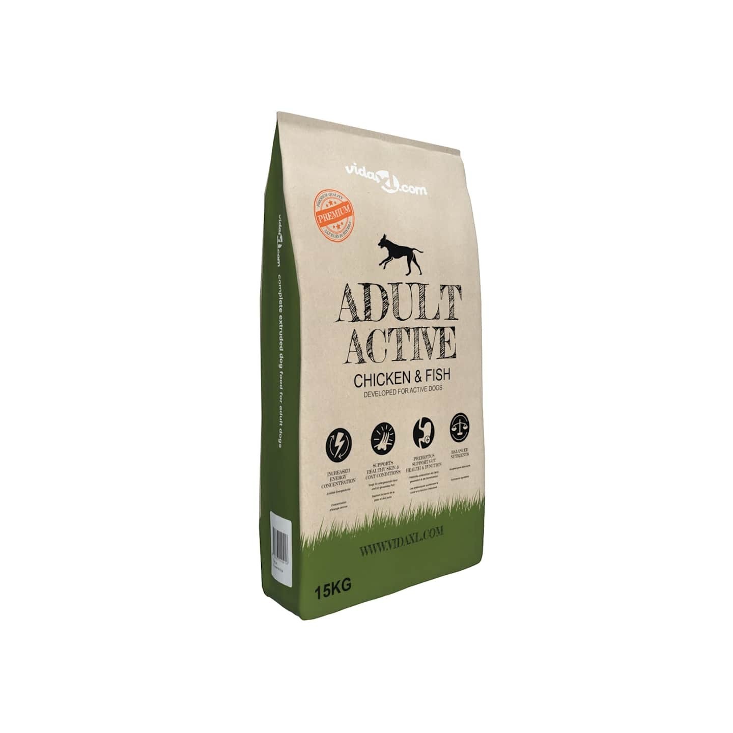 Nourriture sèche pour chiens Adult Active Chicken & Fish 15 kg
