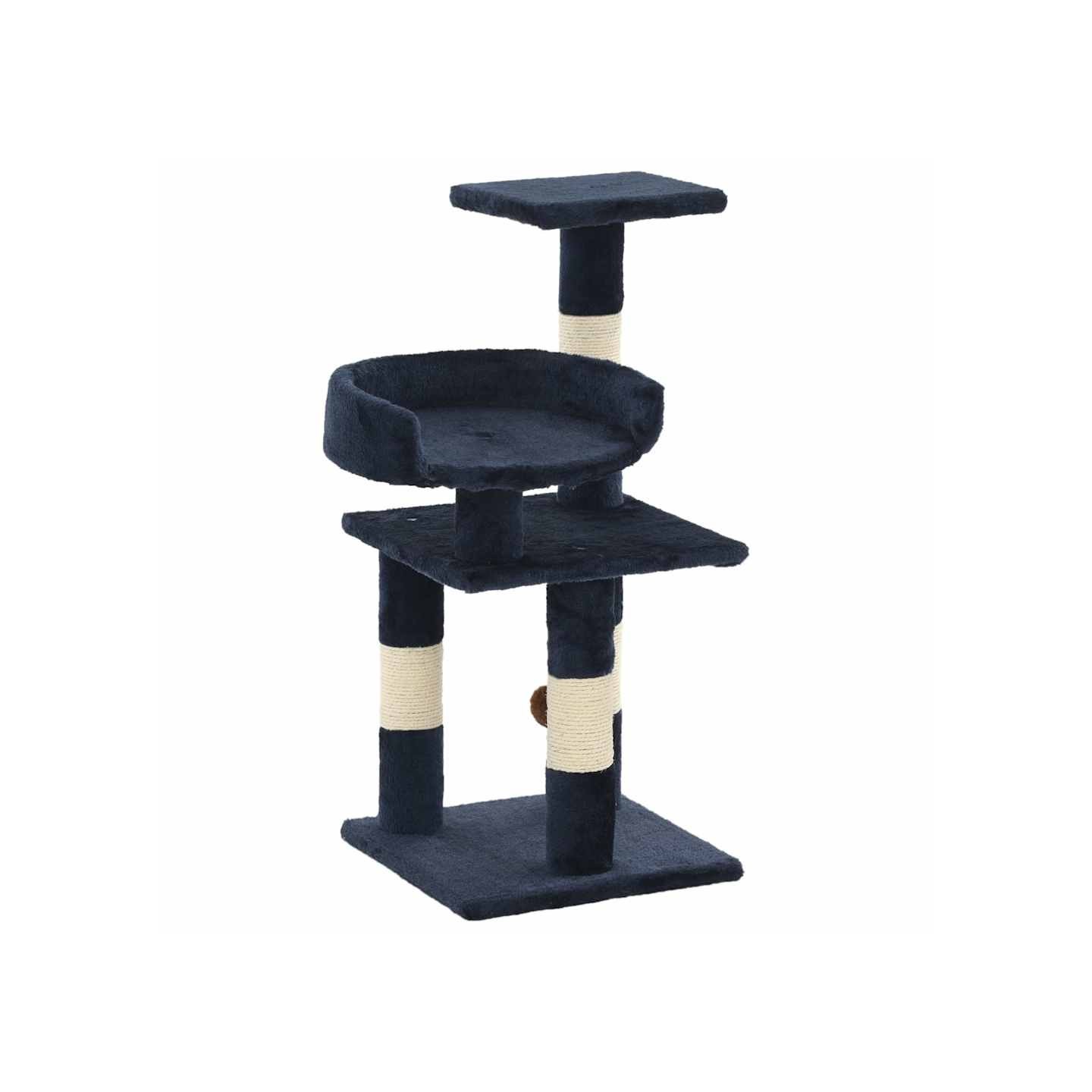 Arbre à chat avec griffoirs en sisal 65 cm Bleu