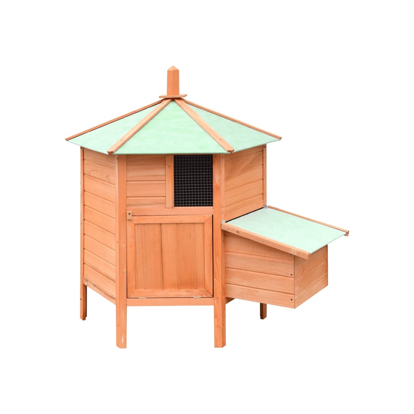 Poulailler Bois de pin massif et sapin 126x117x125 cm