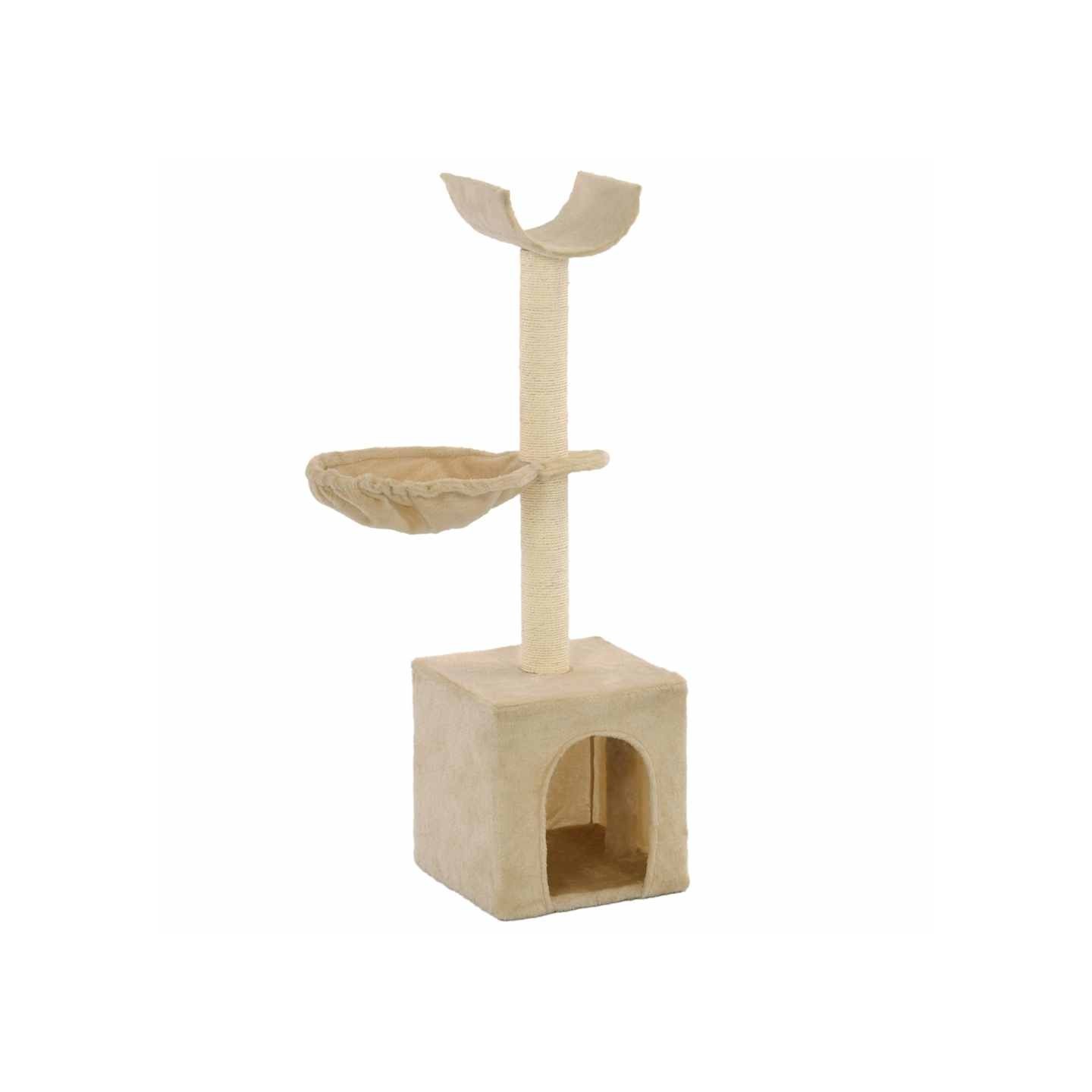 Arbre à chat avec griffoirs en sisal 105 cm Beige