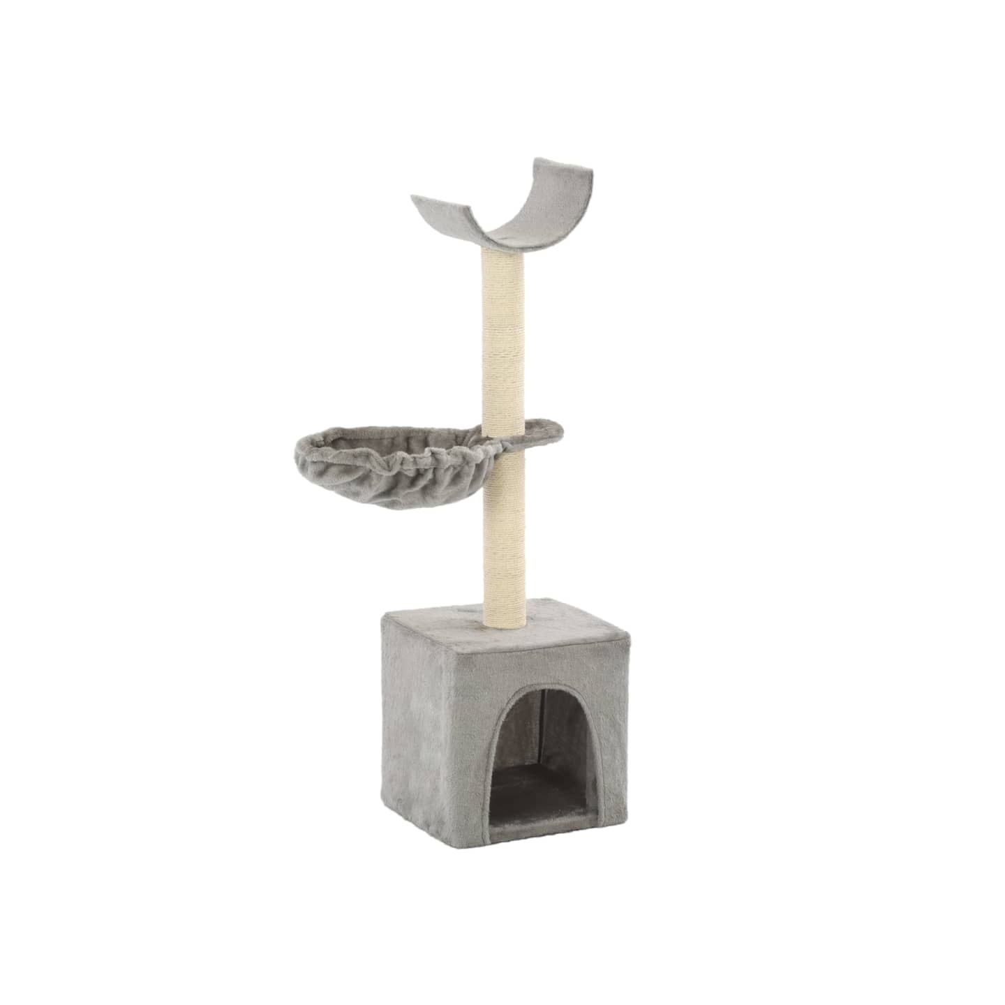 Arbre à chat avec griffoirs en sisal 105 cm Gris
