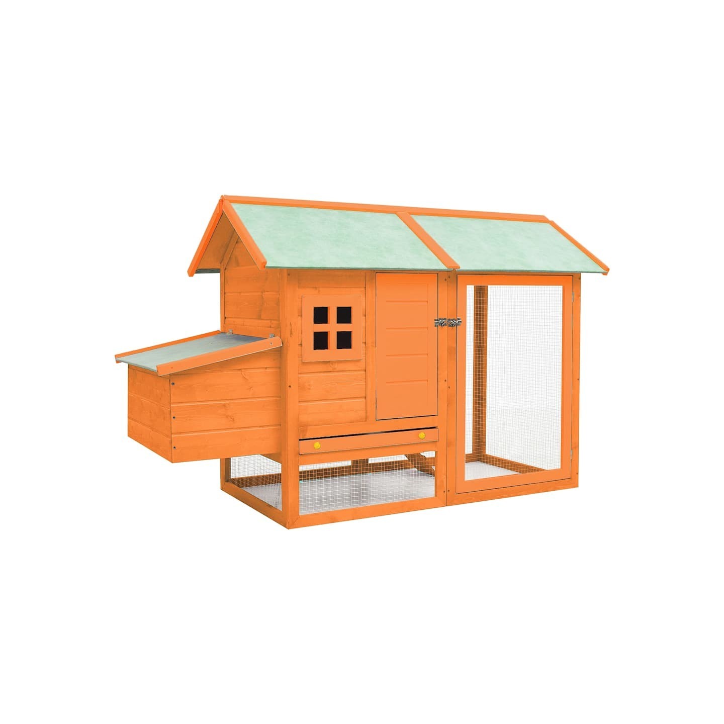 Poulailler Bois de pin massif et sapin 170x81x110 cm