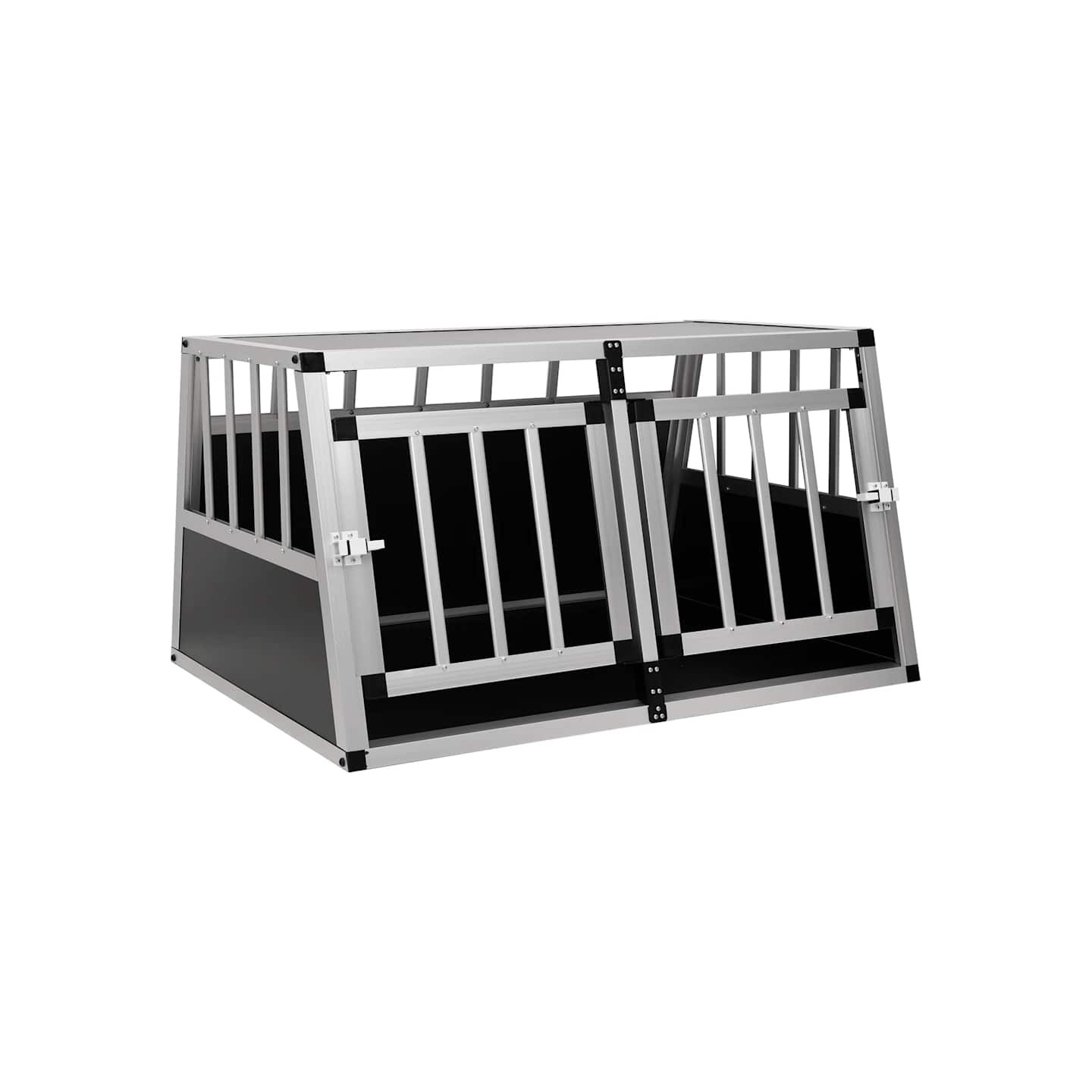 Cage pour chien à double porte 89 x 69 x 50 cm