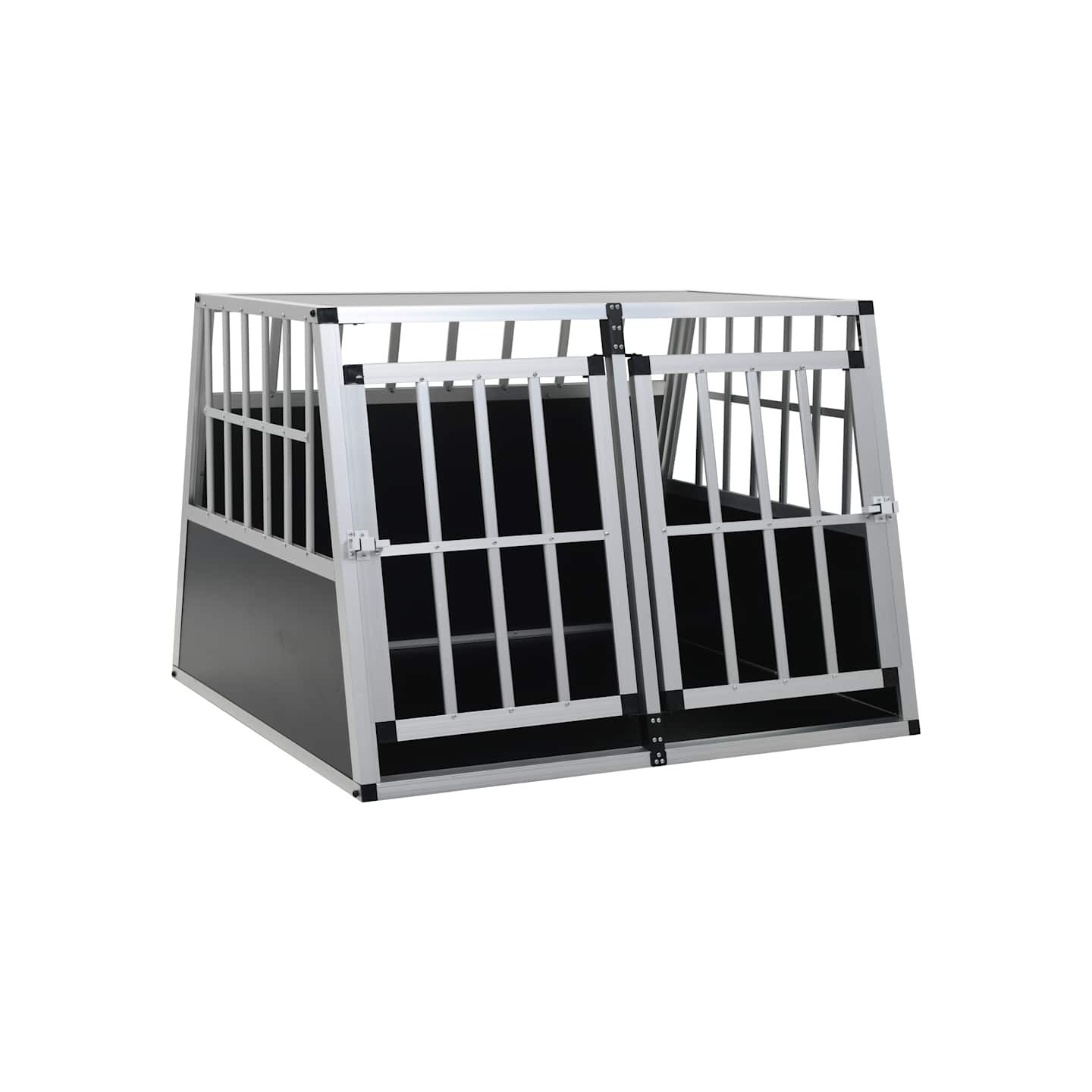 Cage pour chien à double porte 94 x 88 x 69 cm