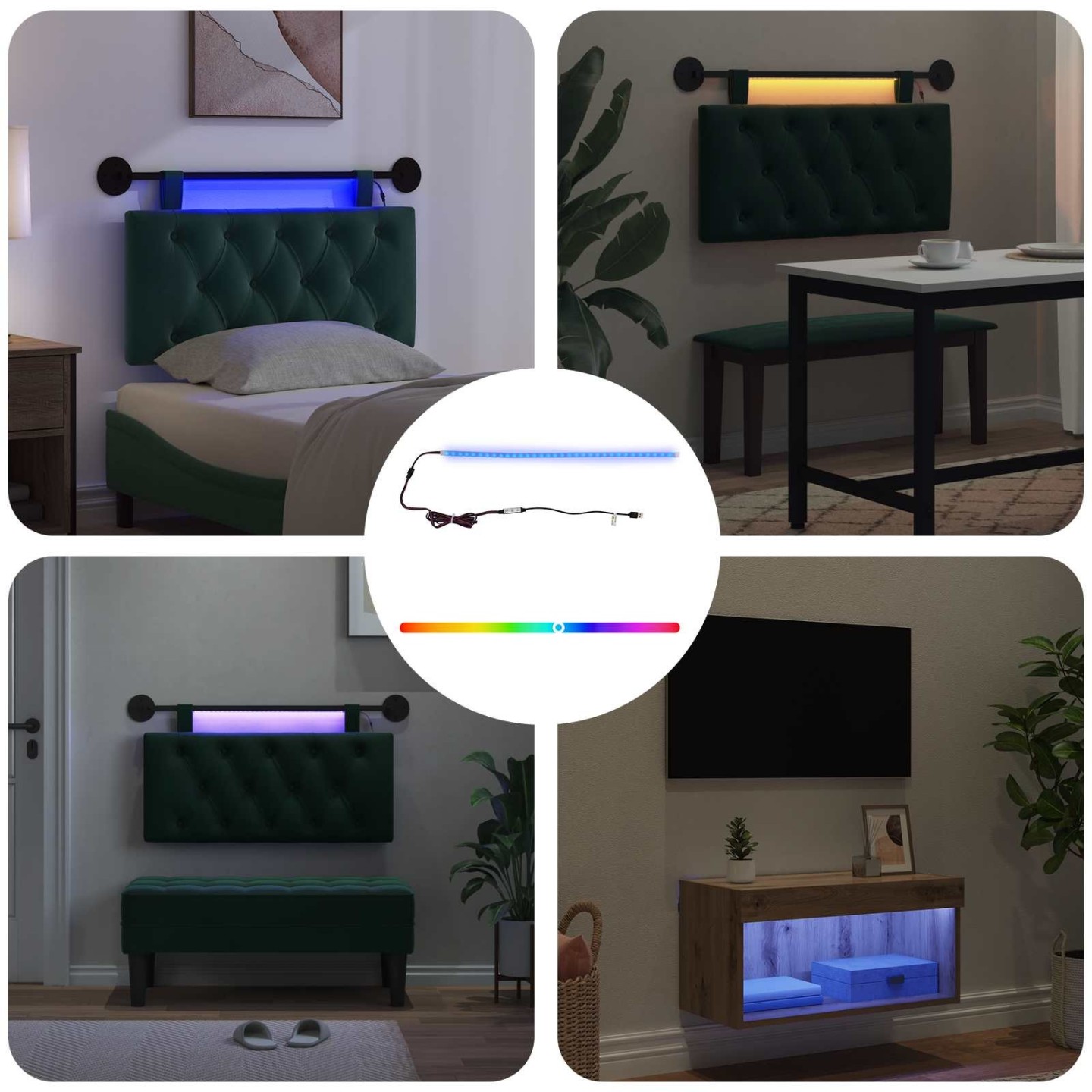 Bande LED 55 cm Multicolore PVC