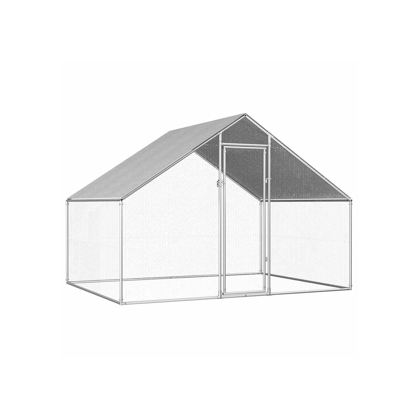 Poulailler d'extérieur 2,75 x 2 x 1,92 m Acier galvanisé