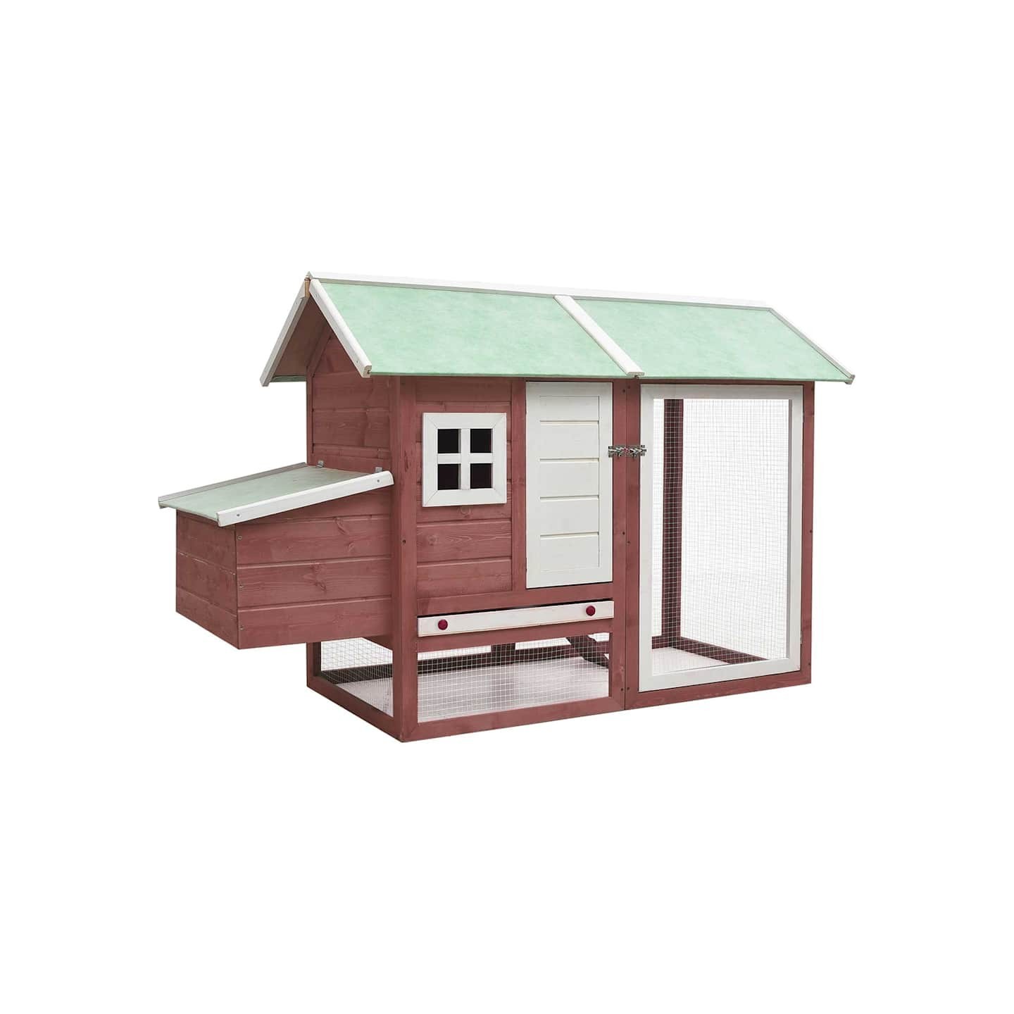 Poulailler Moka 170x81x110 cm Bois de pin massif et sapin