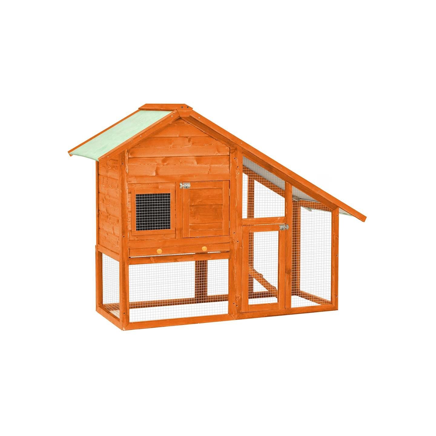 Clapier 140x63x120 cm Bois de sapin massif