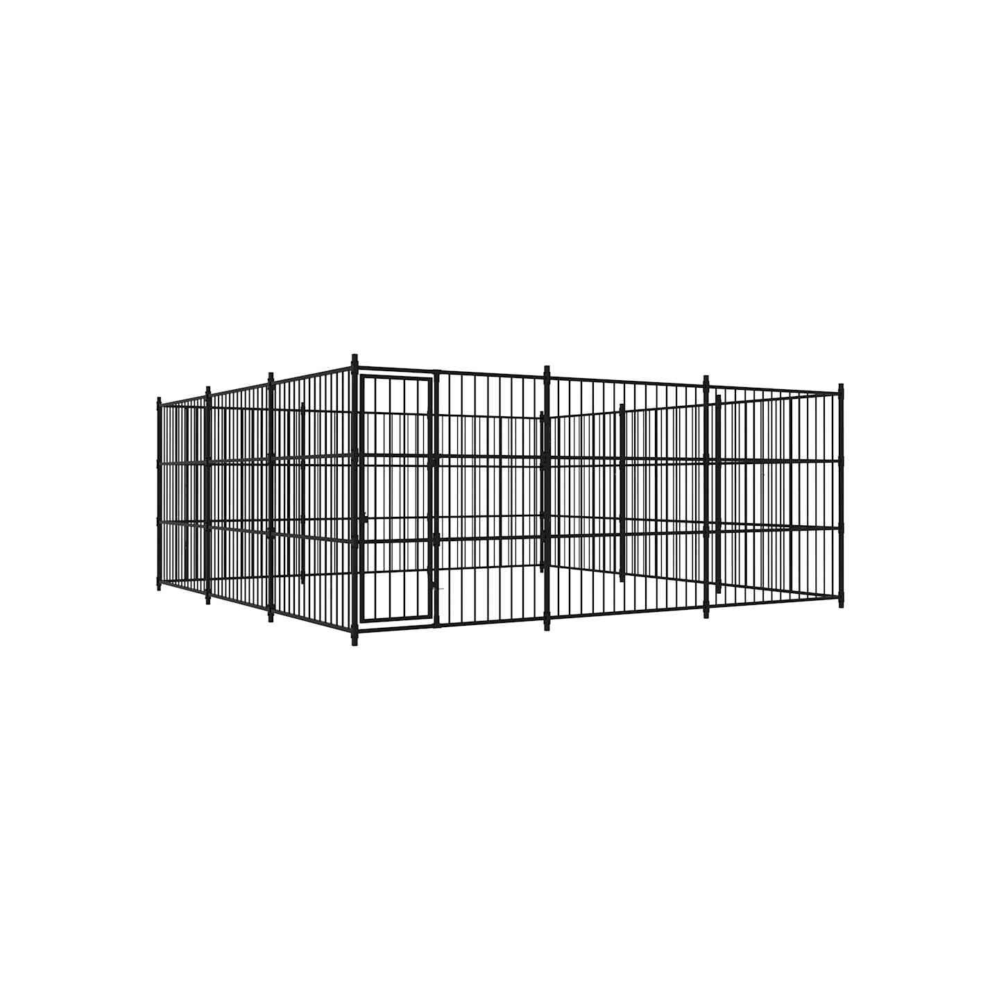 Chenil d'extérieur pour chiens 450 x 450 x 185 cm