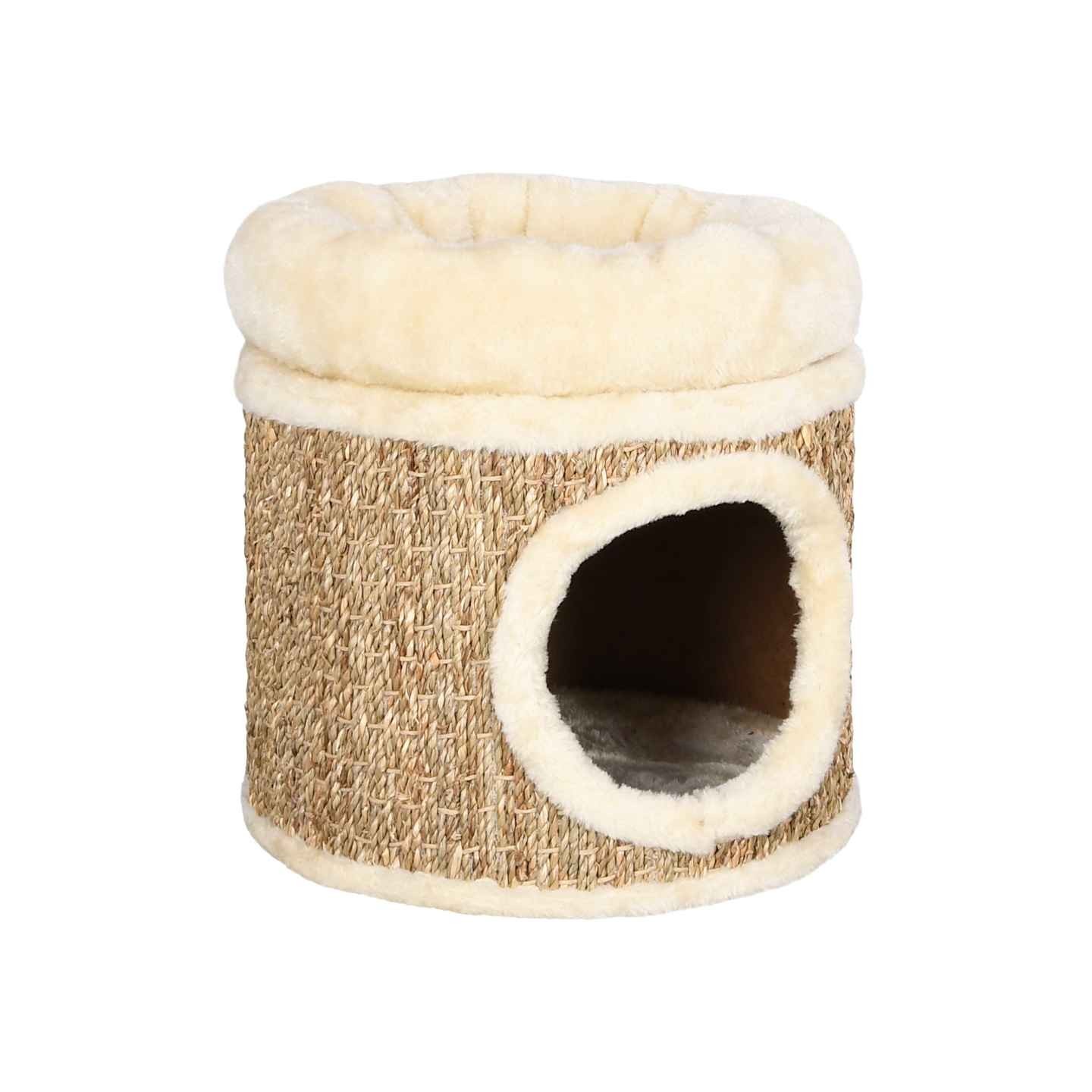 Maison pour chat avec coussin de luxe 33 cm Herbiers marins