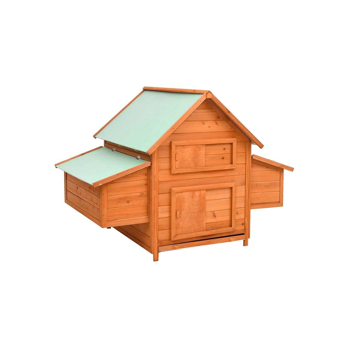 Poulailler 150x96x110 cm Bois de sapin massif