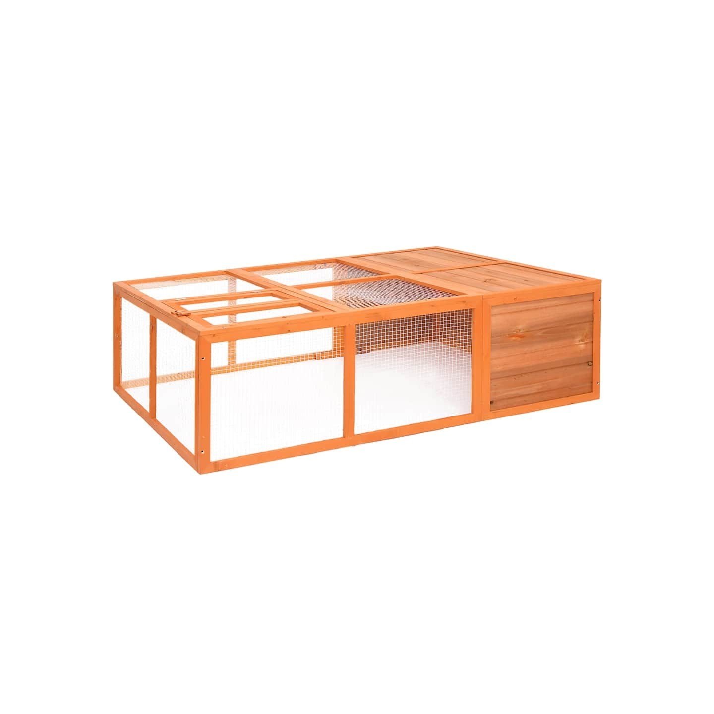 Cage pour animaux de jardin 150x100x50 cm Bois de sapin massif