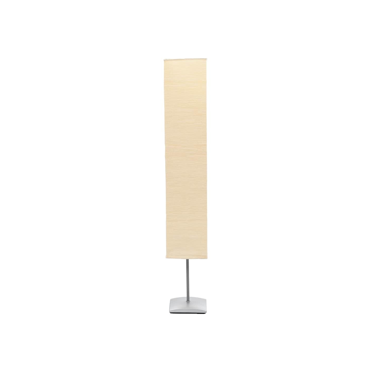 Lampadaire avec support en acier 135 cm Beige