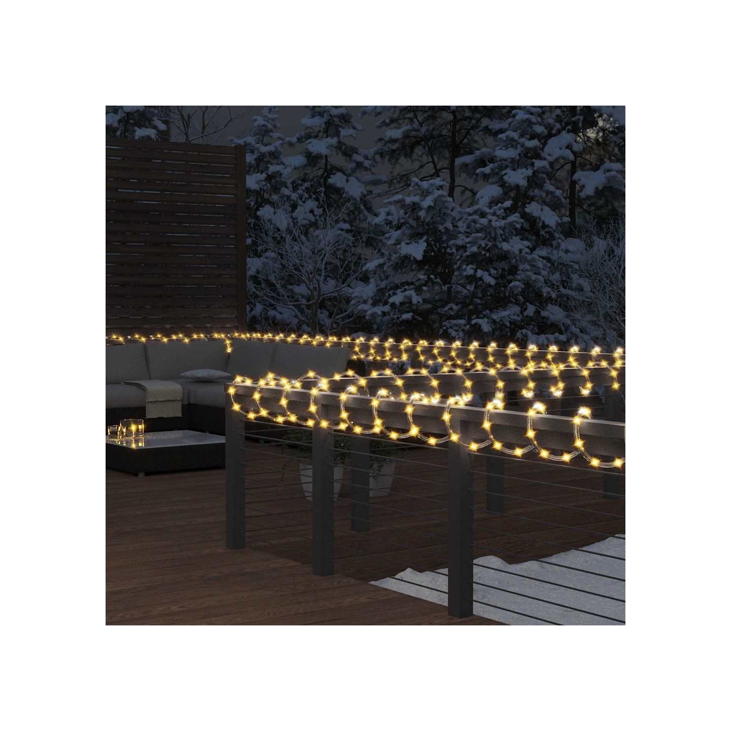 Cordon lumineux avec 480 LED Blanc chaud 20 m PVC