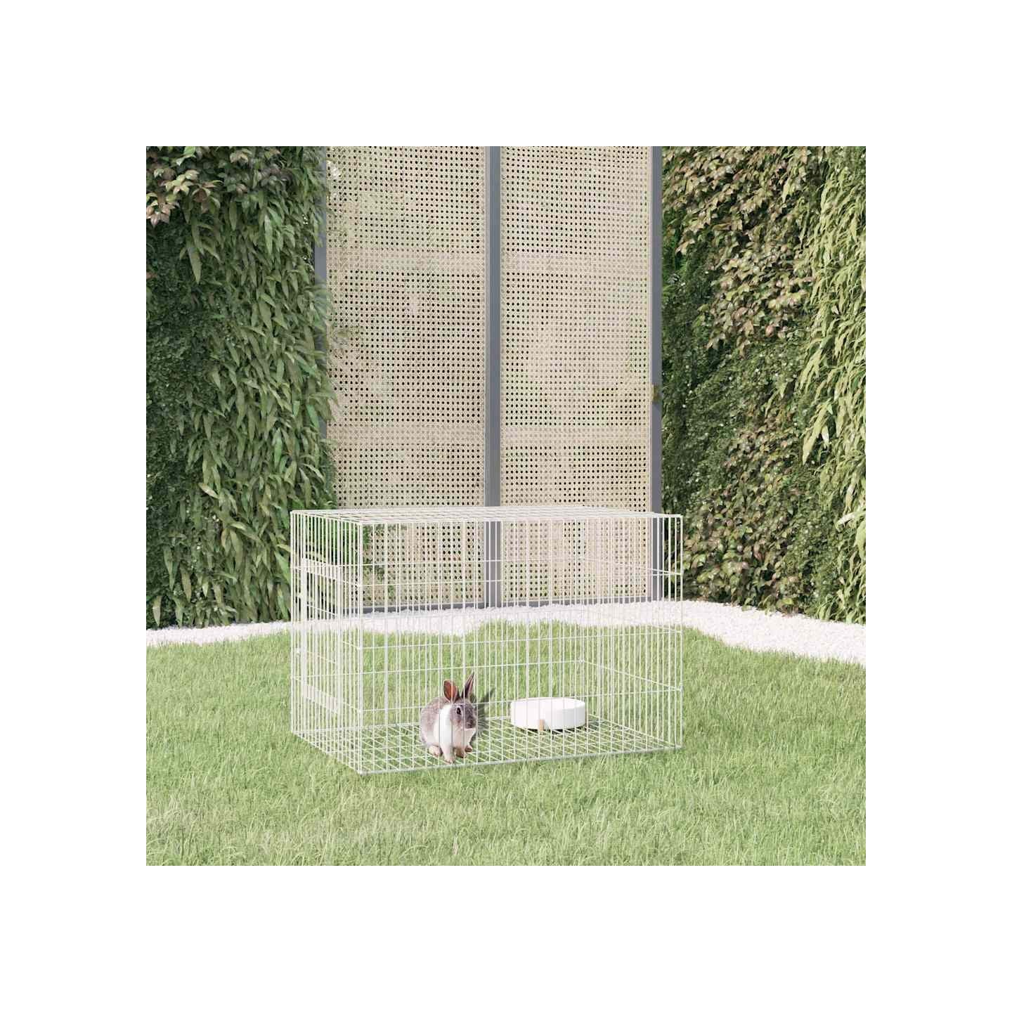 Cage à lapin 78x54x54 cm Fer galvanisé