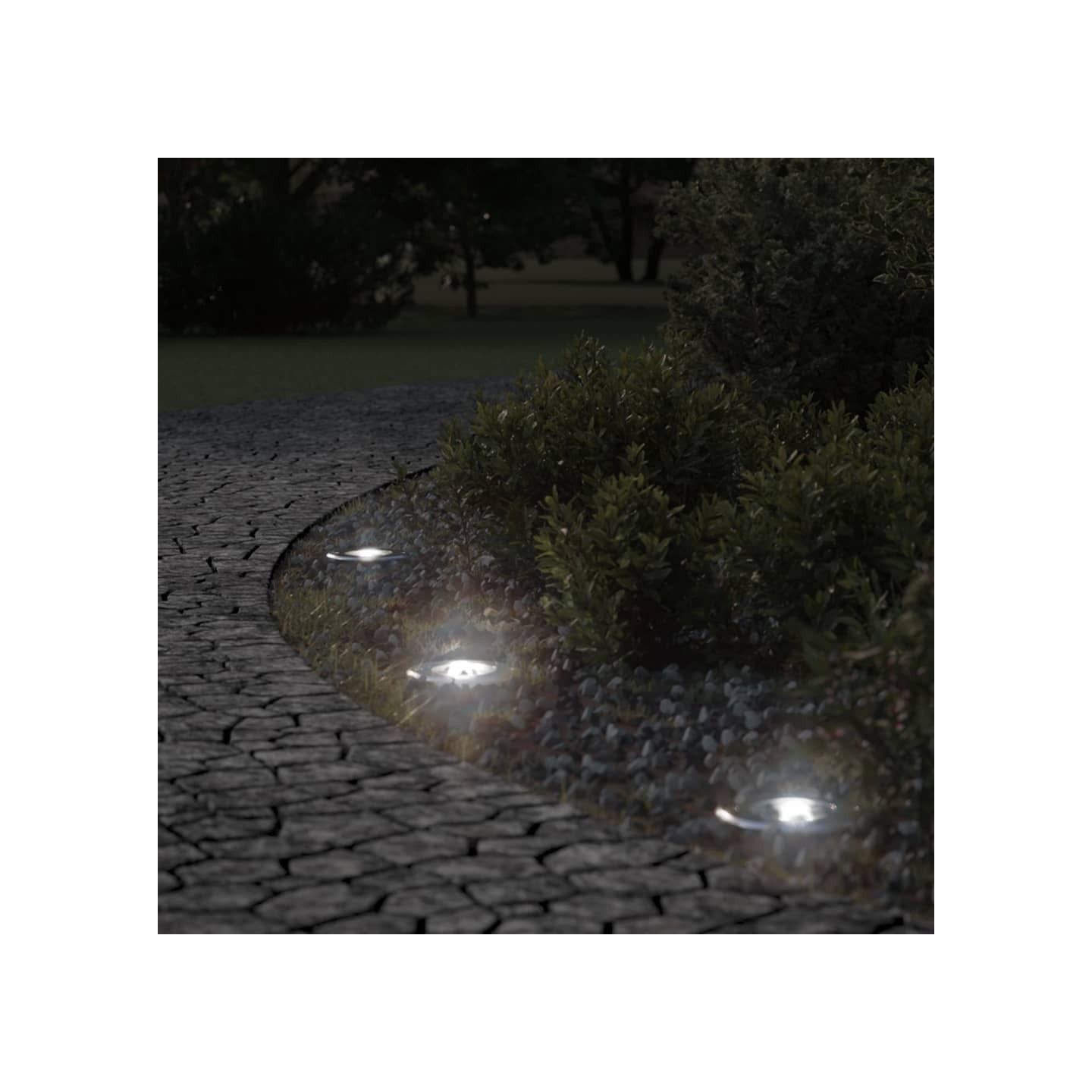 Lampes au sol d'extérieur ronde aluminium moulé sous pression